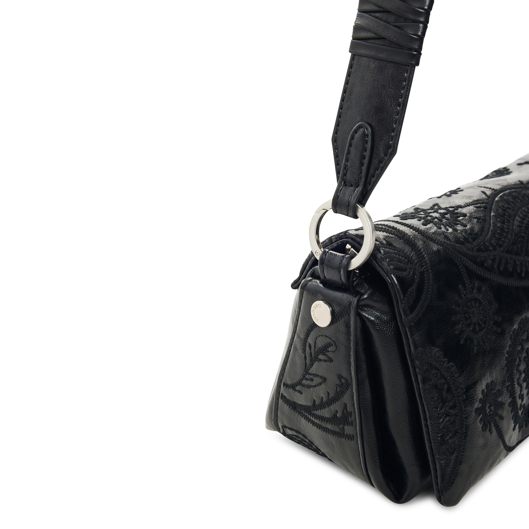 Sac porté épaule brodé DESIGUAL Noir