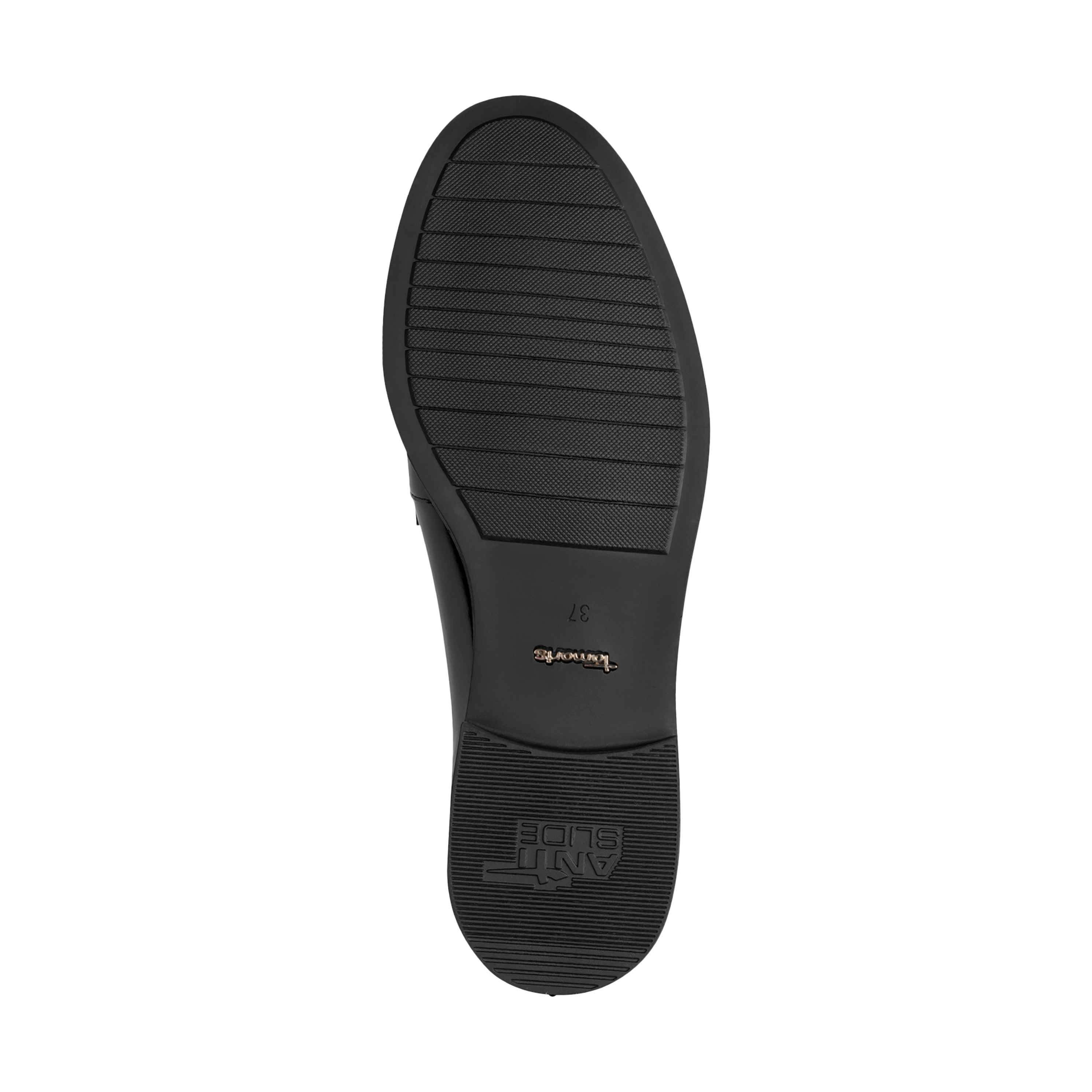 Leather moccasins TAMARIS Black