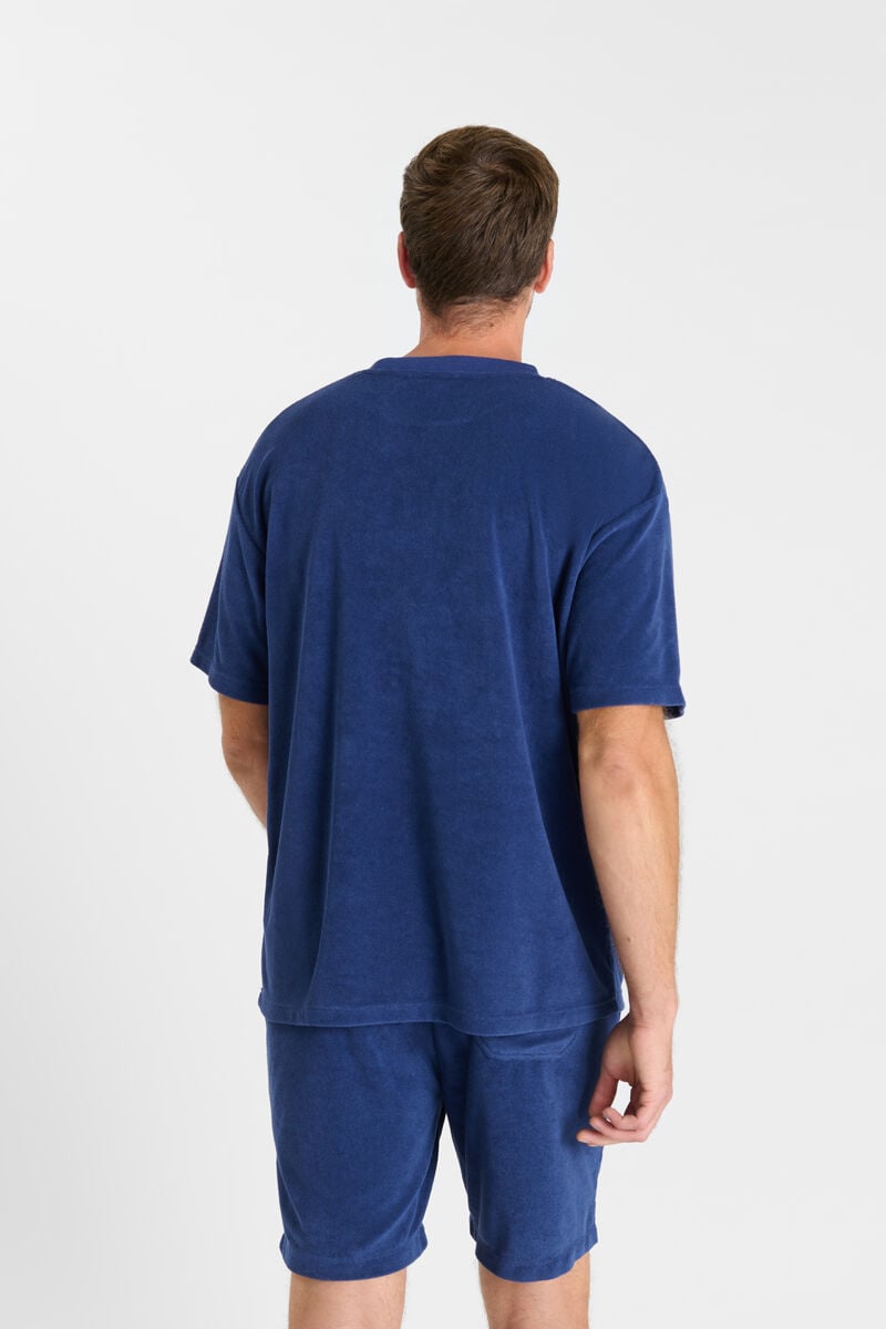 Tee-shirt col rond LE TEMPS DES CERISES Bleu