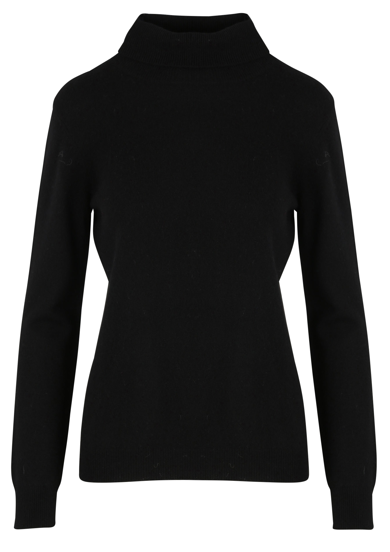 Cashmere straight-cut turtleneck sweater CAROLL Black