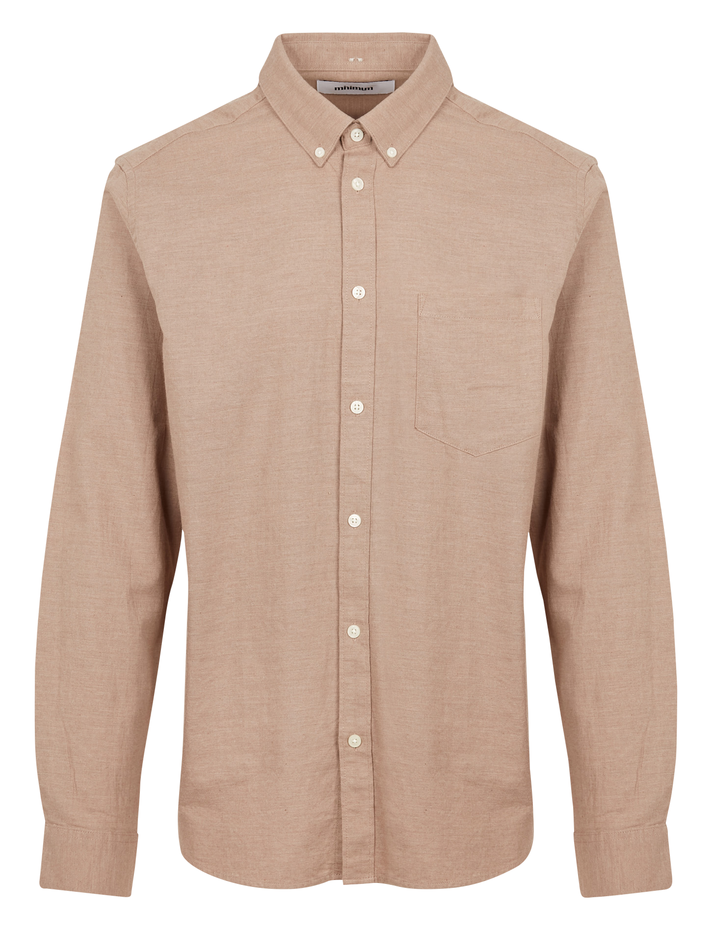 Regular-fit organic cotton shirt MINIMUM Beige
