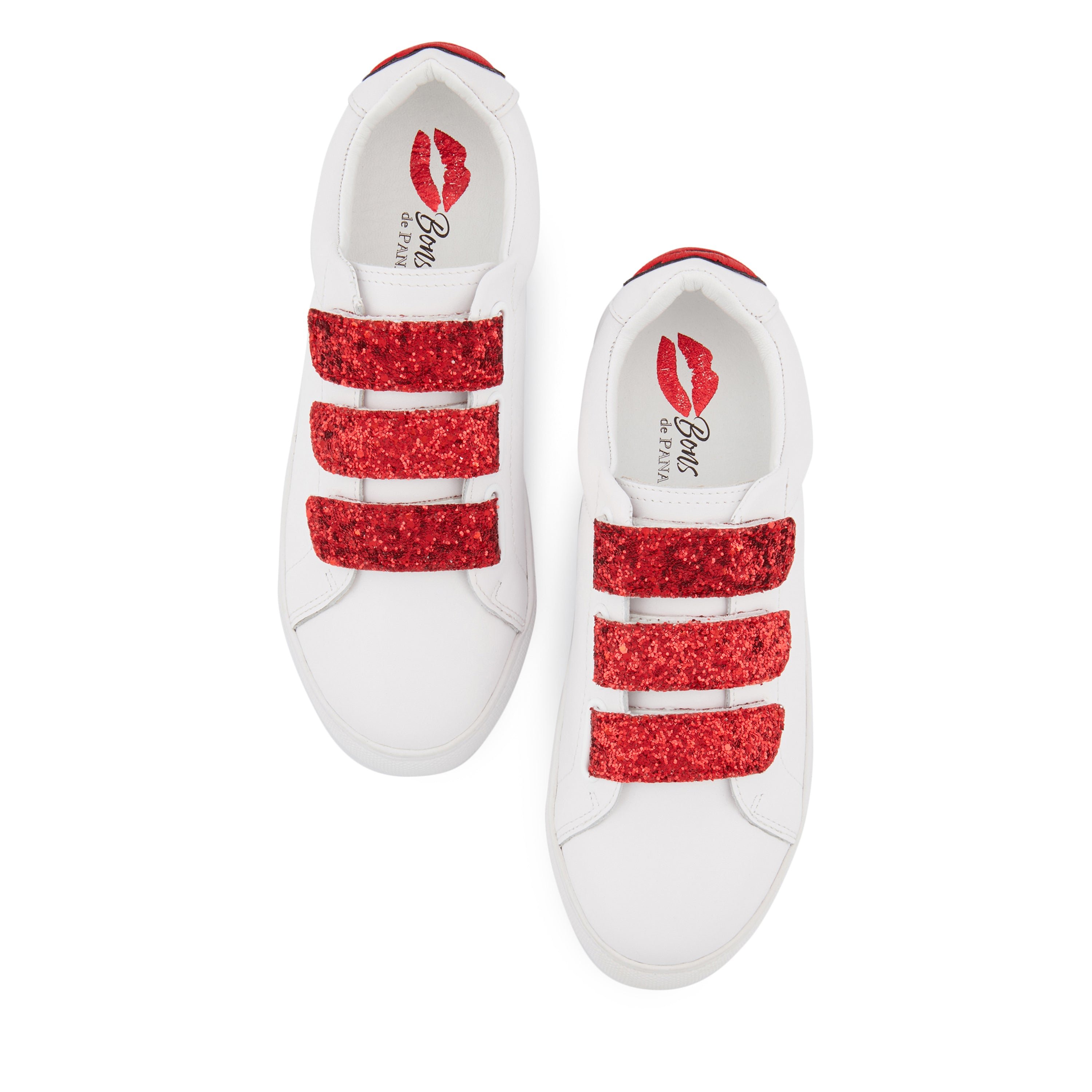 Leather sneakers BONS BAISERS PARIS White