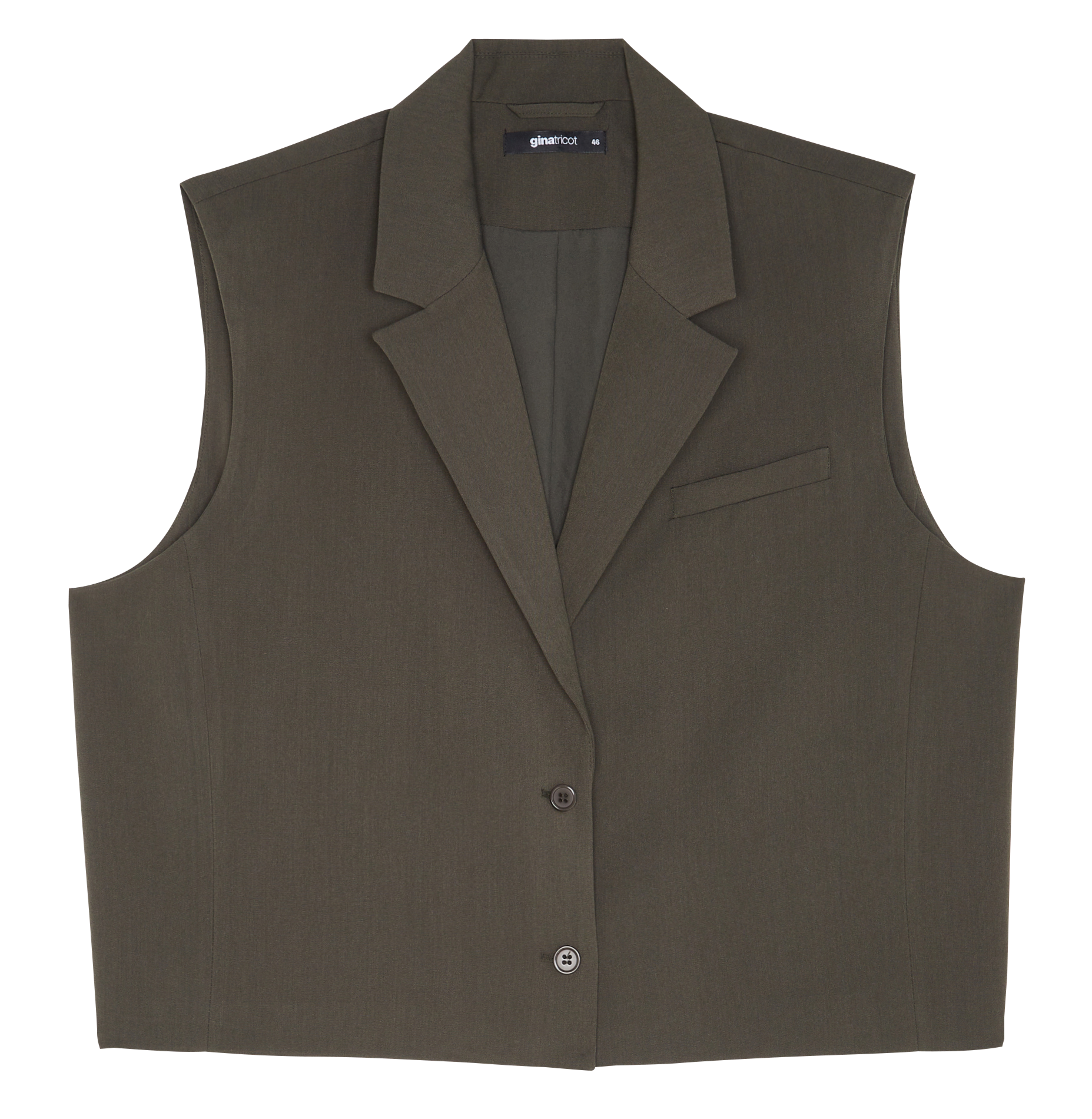 Suit jacket with tailored collar GINA TRICOT Khaki
