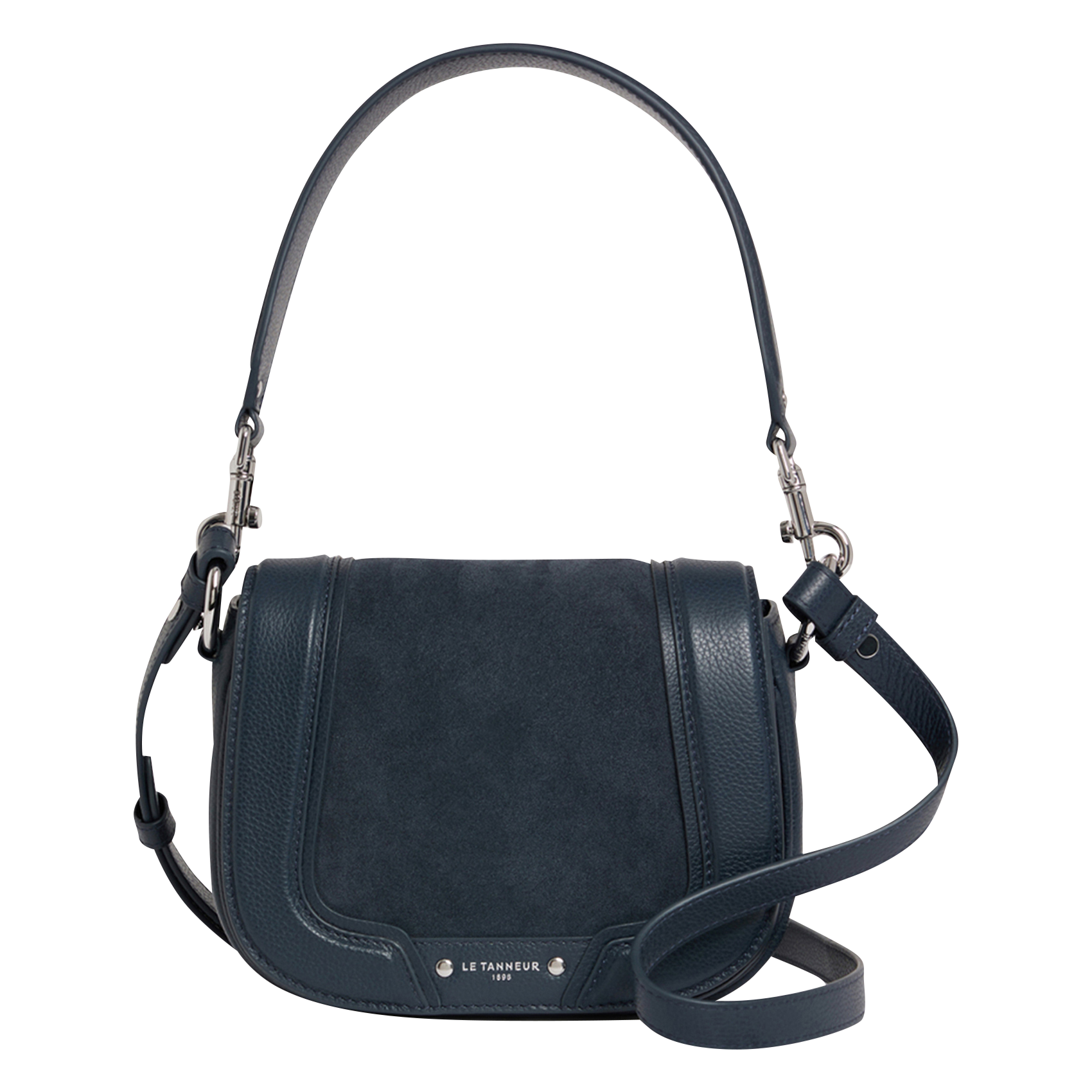Sac bandoulière en cuir LE TANNEUR Bleu