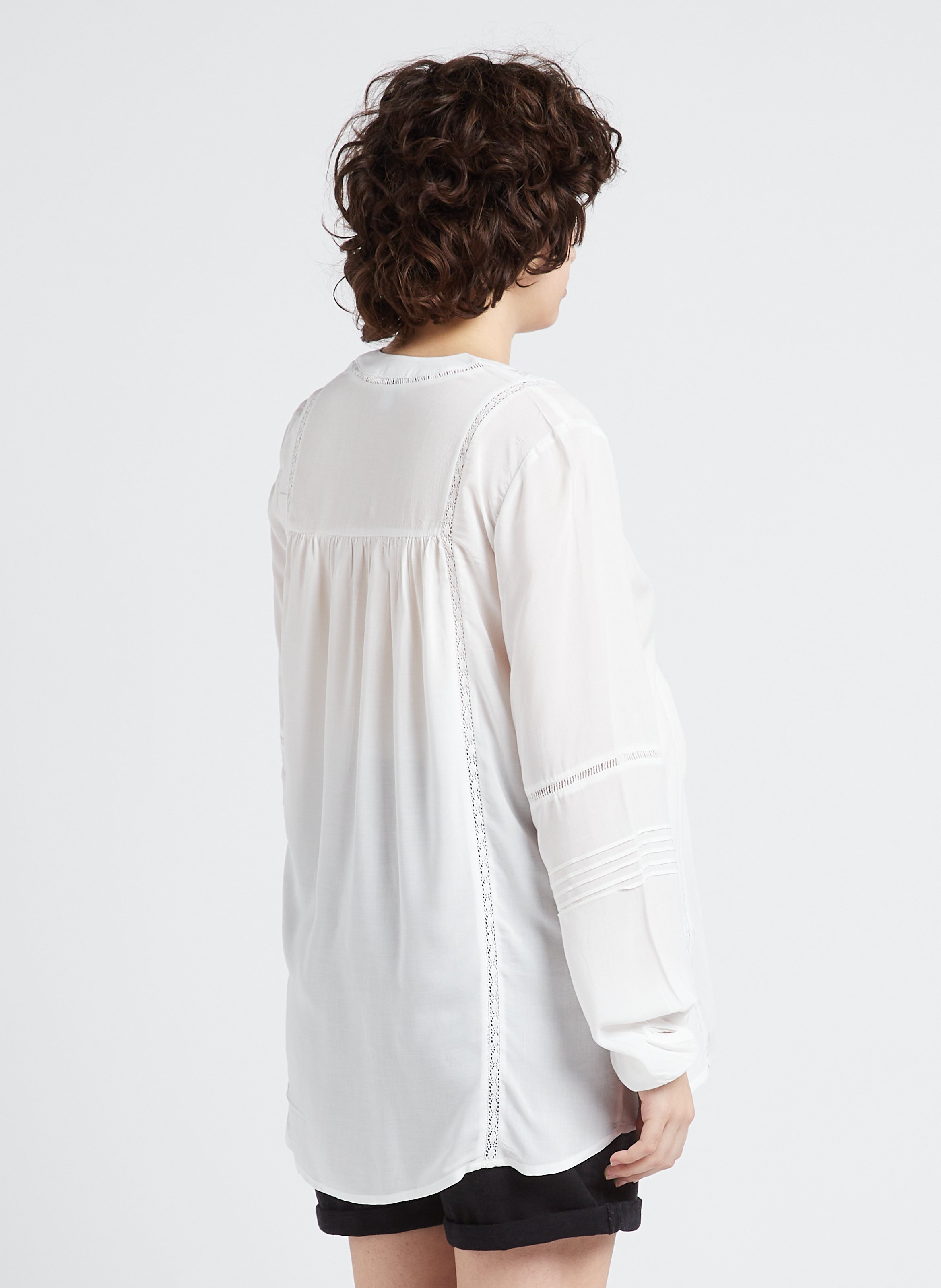 Top met ronde hals SERAPHINE Wit