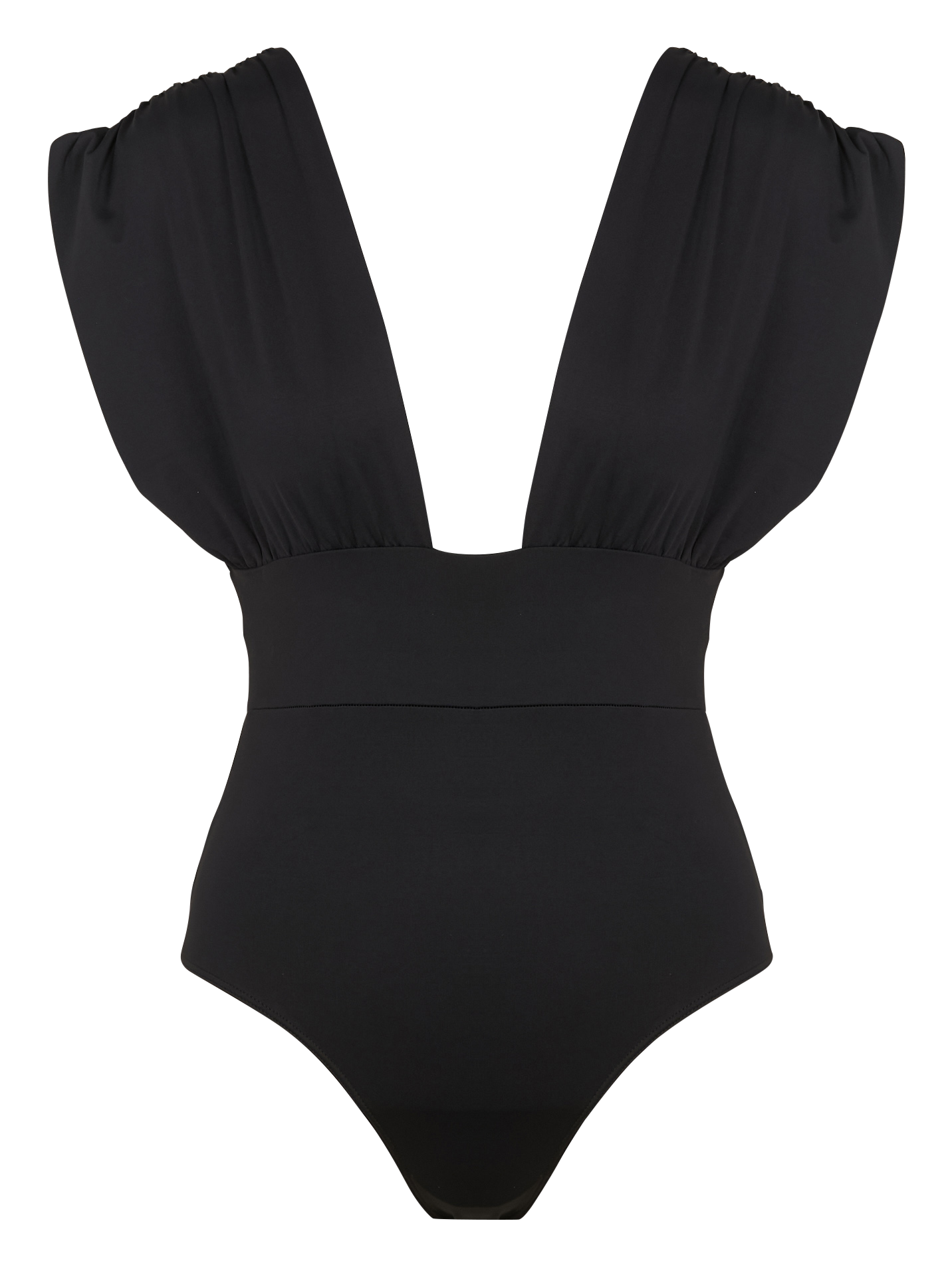 Maillot de bain 1 pièce à effet drapé MAIO PARIS Noir