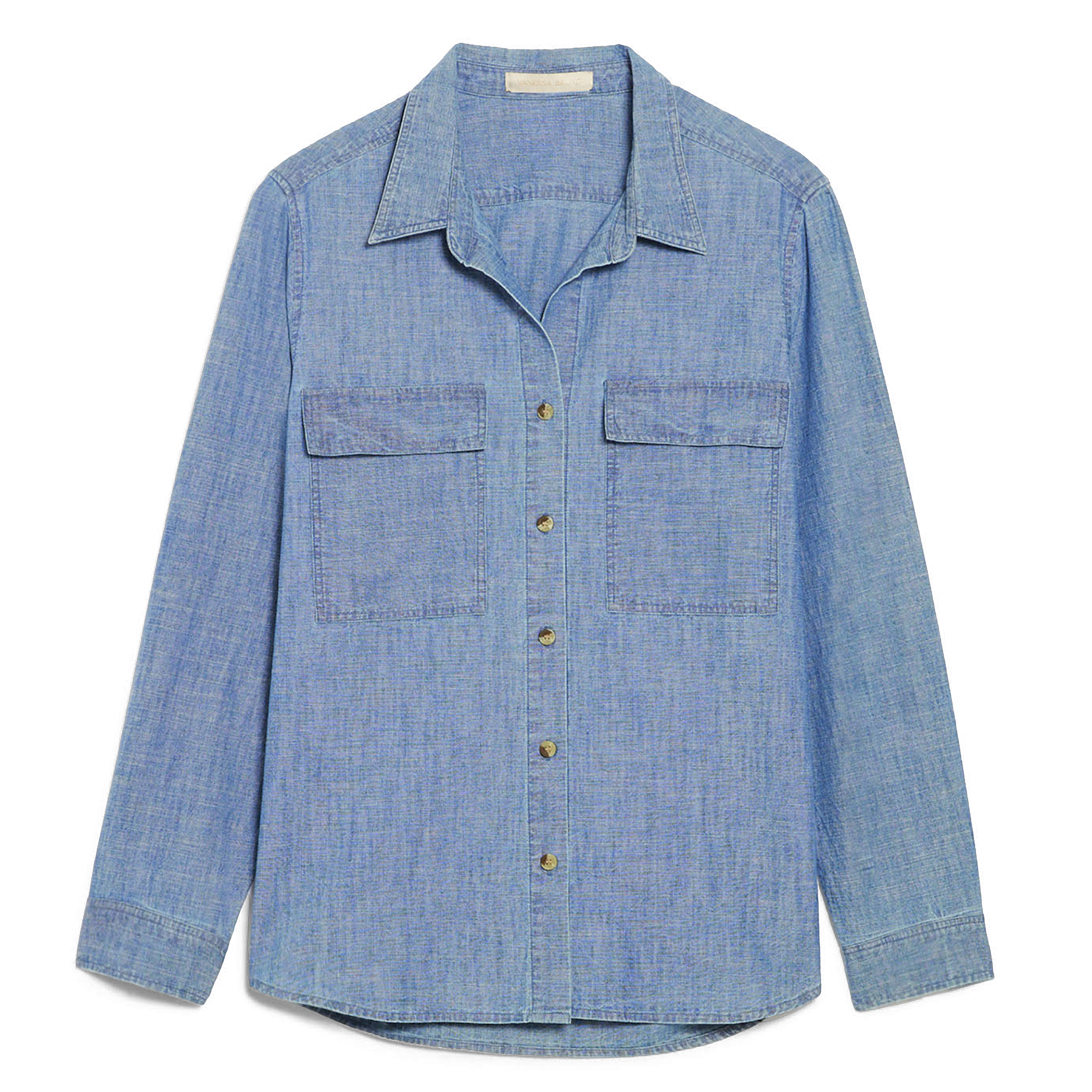 Blouse met klassieke kraag VANESSA BRUNO Blauw