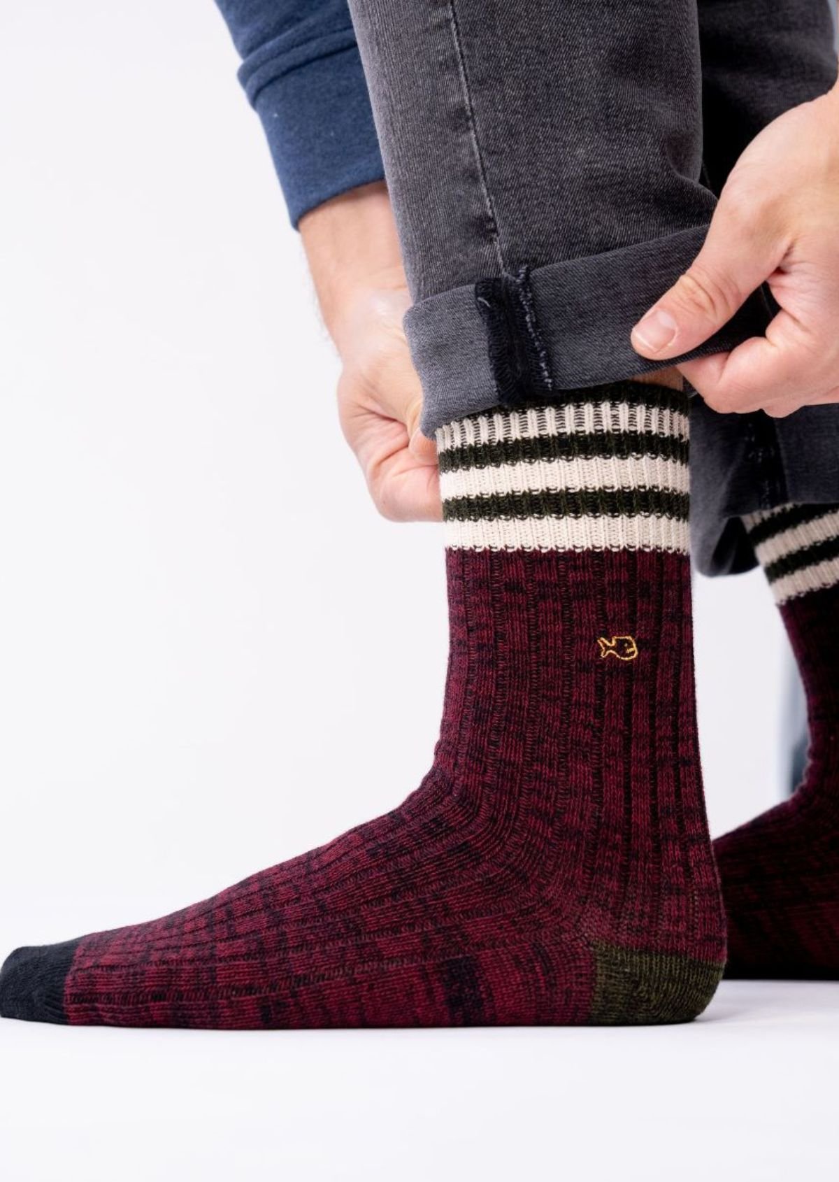 Thick cotton club socks BILLYBELT Red