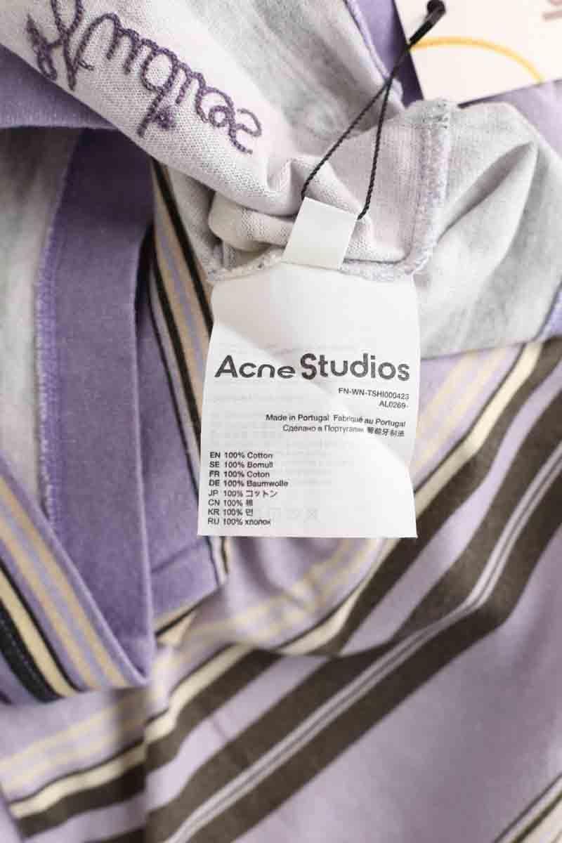 Cotton T-shirt ACNE STUDIOS - Seconde Main Purple