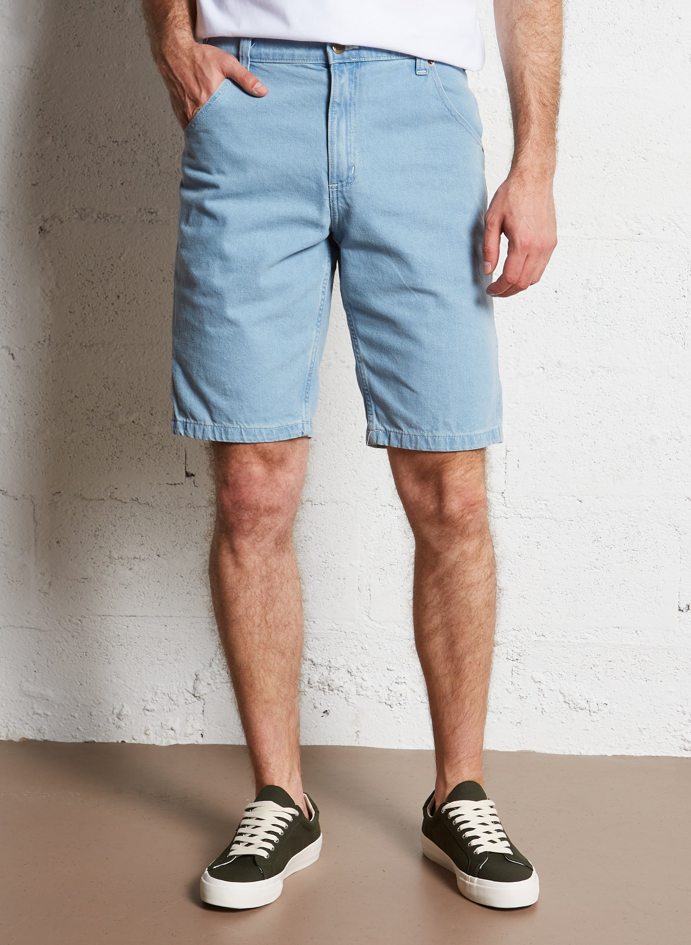 Straight cotton shorts DICKIES Blue