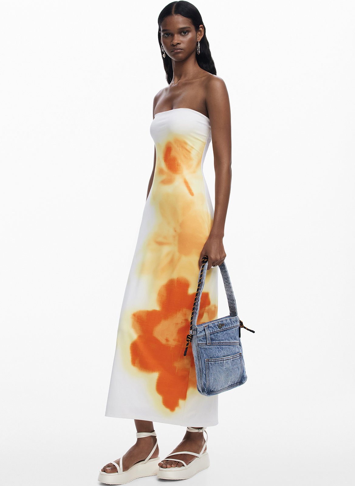 Sac bandoulière en jean DESIGUAL Bleu