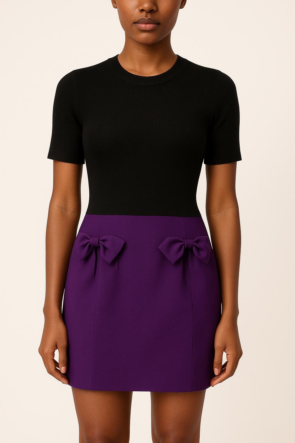 Midi dress TARA JARMON - Seconde Main Purple
