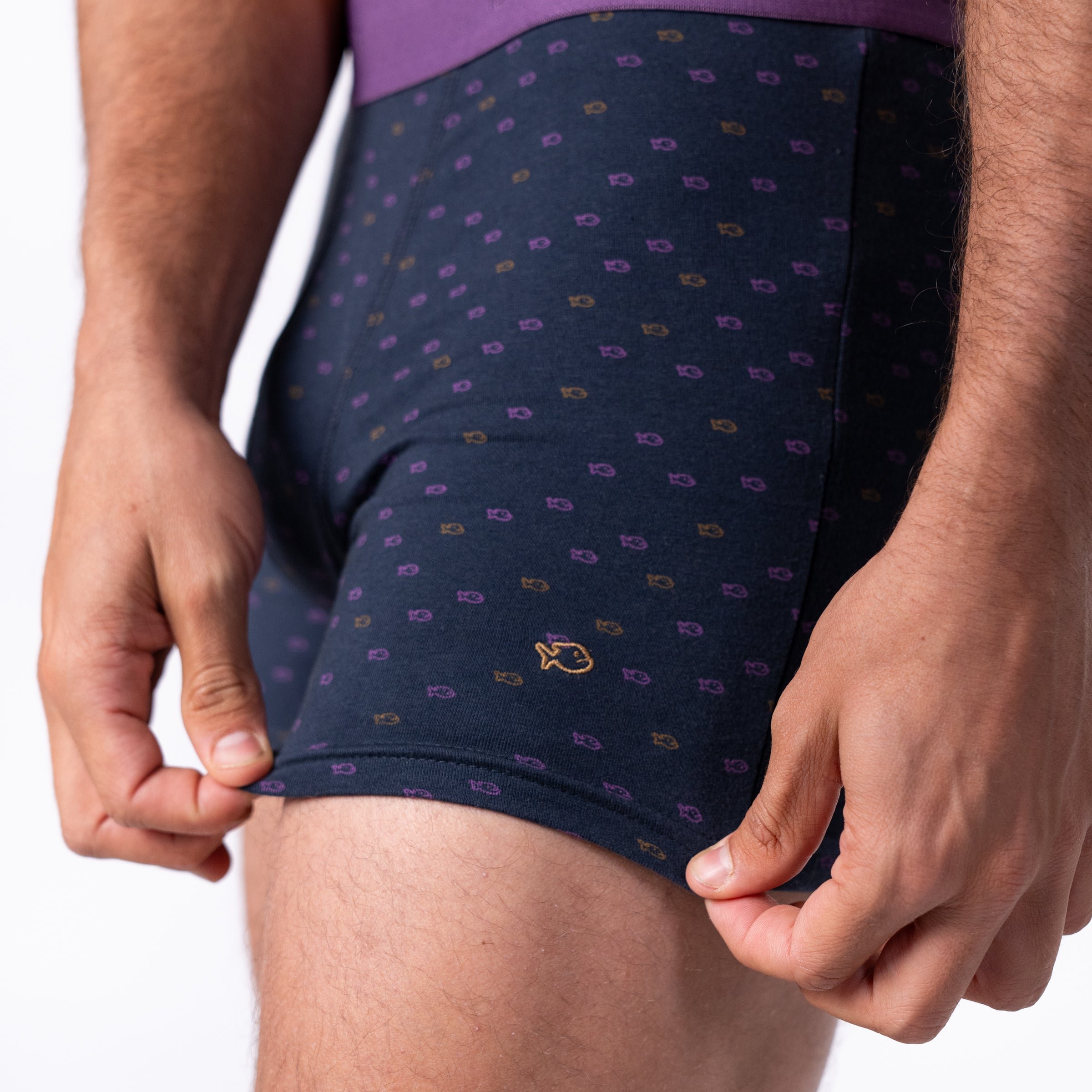 Organic cotton boxers BILLYBELT Grey