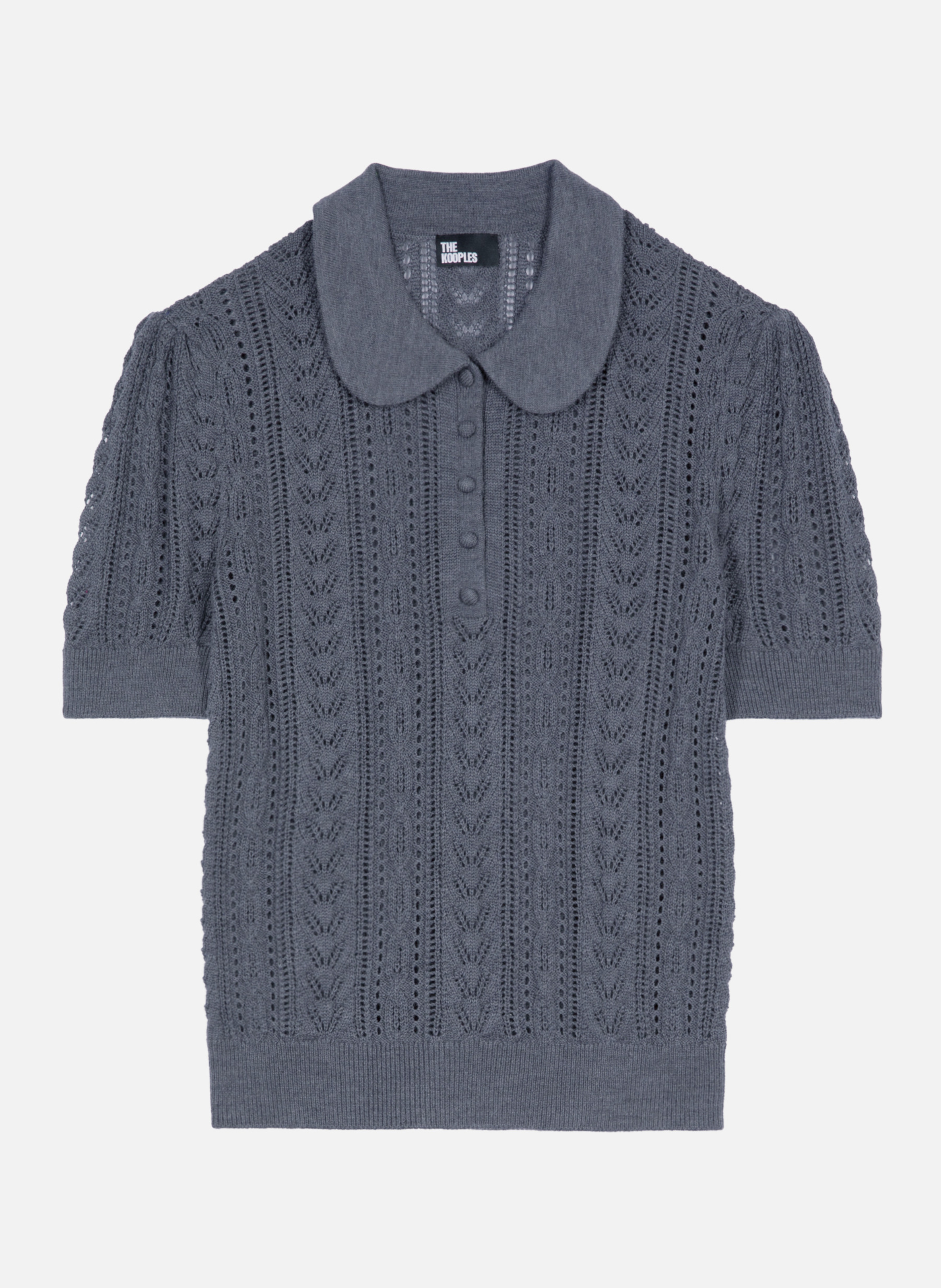 Paul short-sleeved merino wool sweater  THE KOOPLES Grey