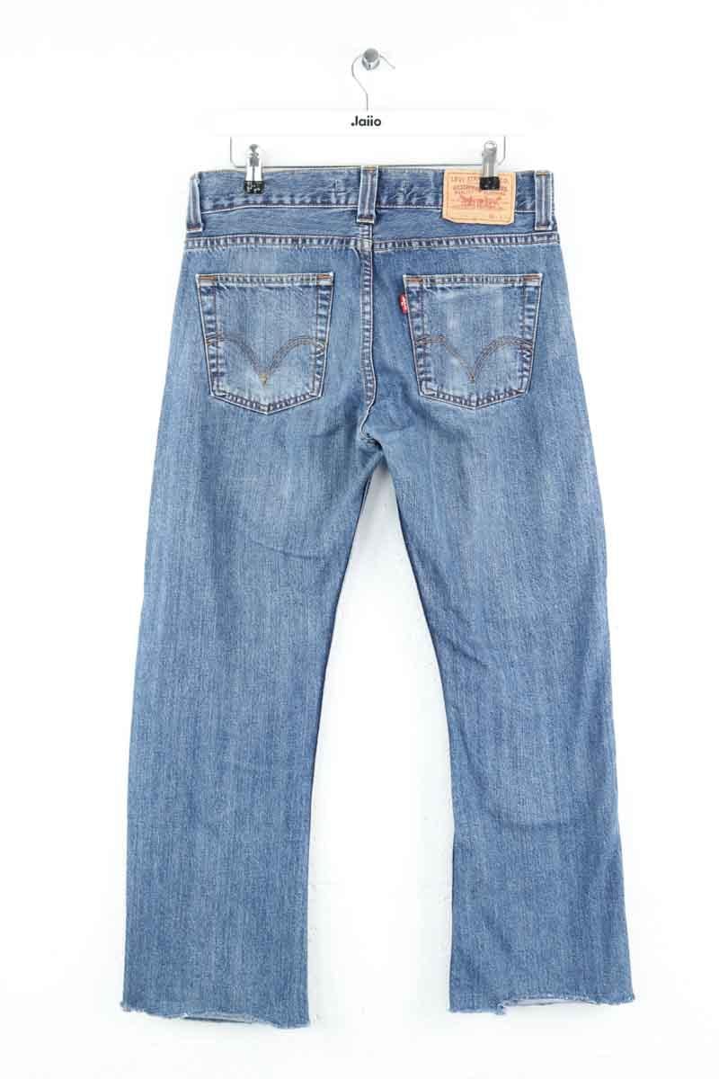 Cotton straight jeans LEVI'S - Seconde main Blue