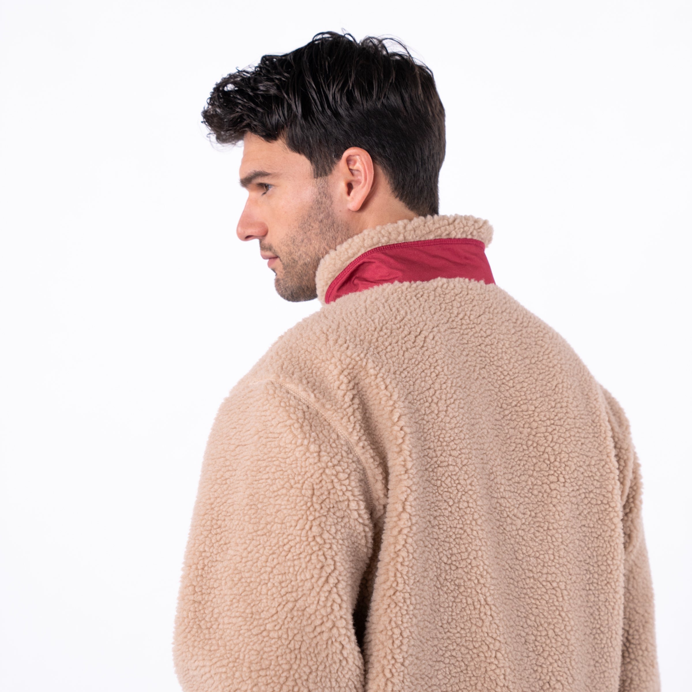 Sherpa zip-up jacket BILLYBELT Brown