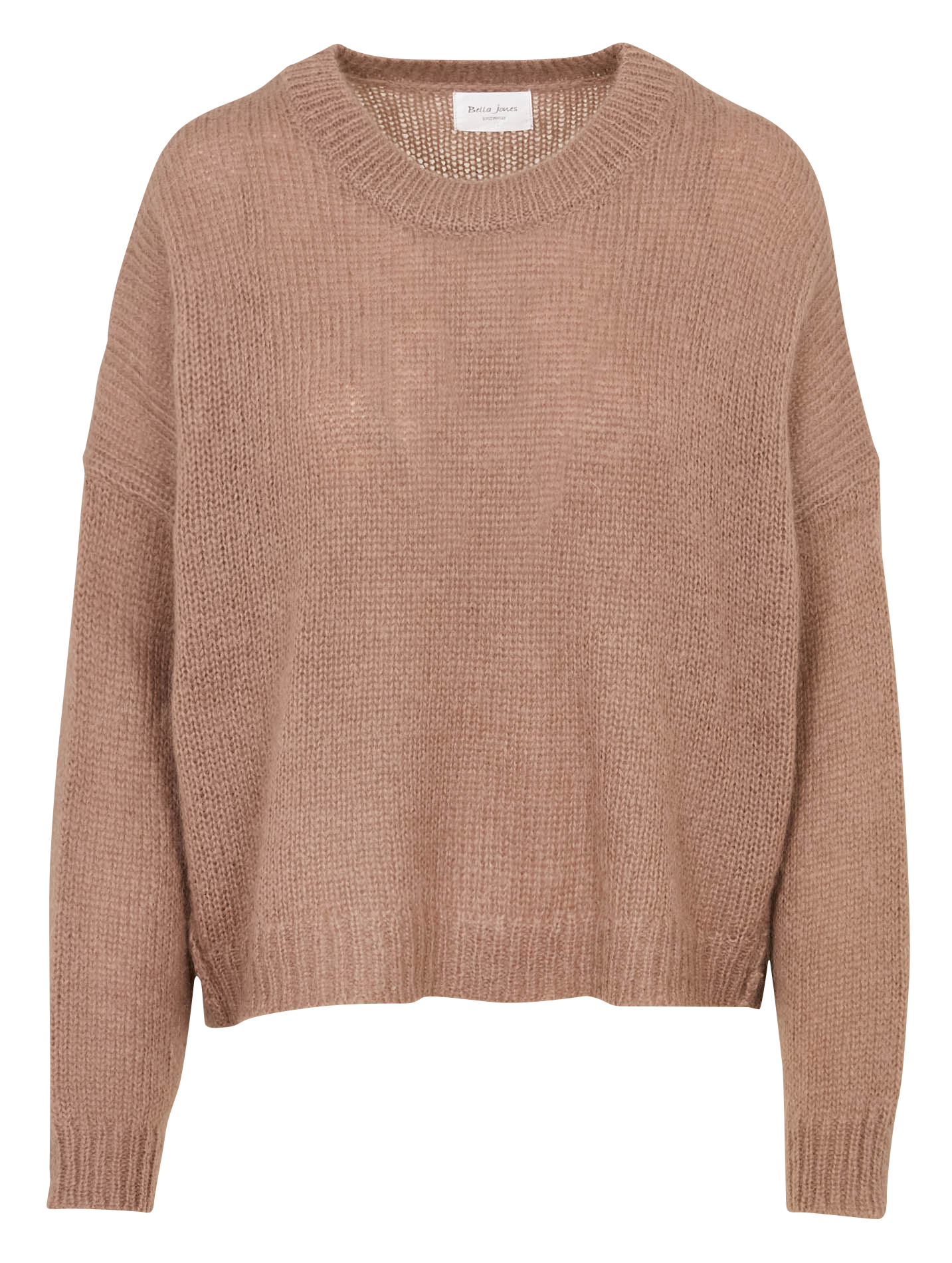 High-neck wool sweater BELLA JONES Brown