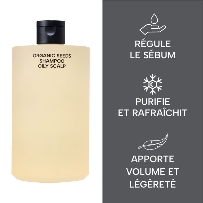 SHAMPOO FOR OILY HAIR WITH FERMENTED ORGANIC SEEDS WHAMISA No color