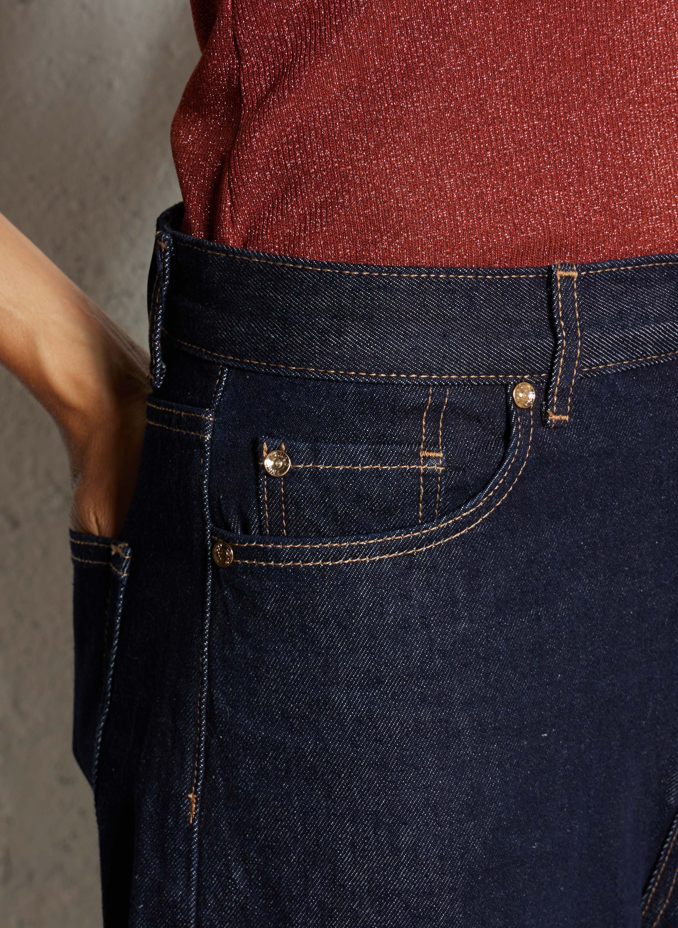 Jeansrock aus Baumwollmischung LIU JO Blau