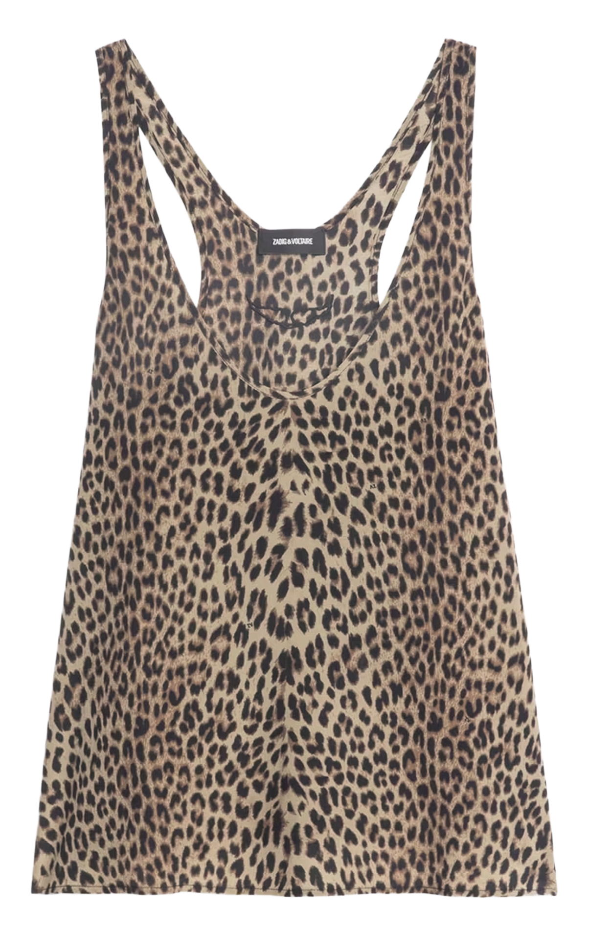 Oversized Leopard Tank Top ZADIG&VOLTAIRE Green