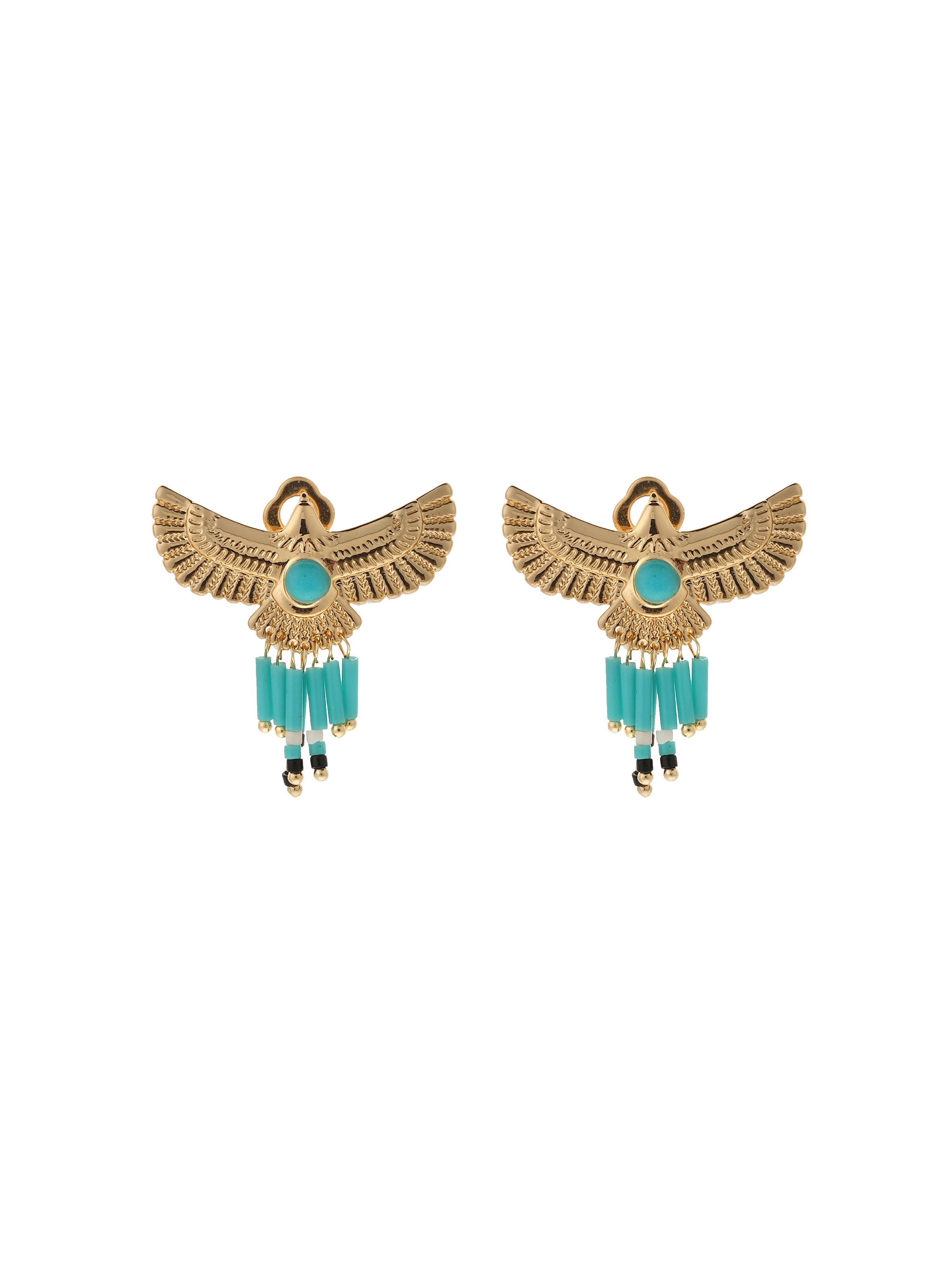 Eagle stud earrings HIPANEMA Blue