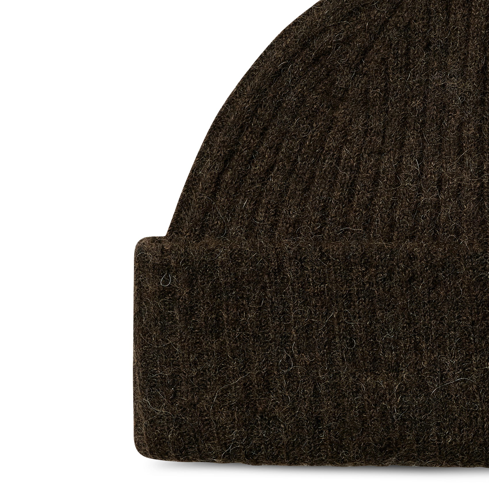 Bonnet en maille SELECTED Marron