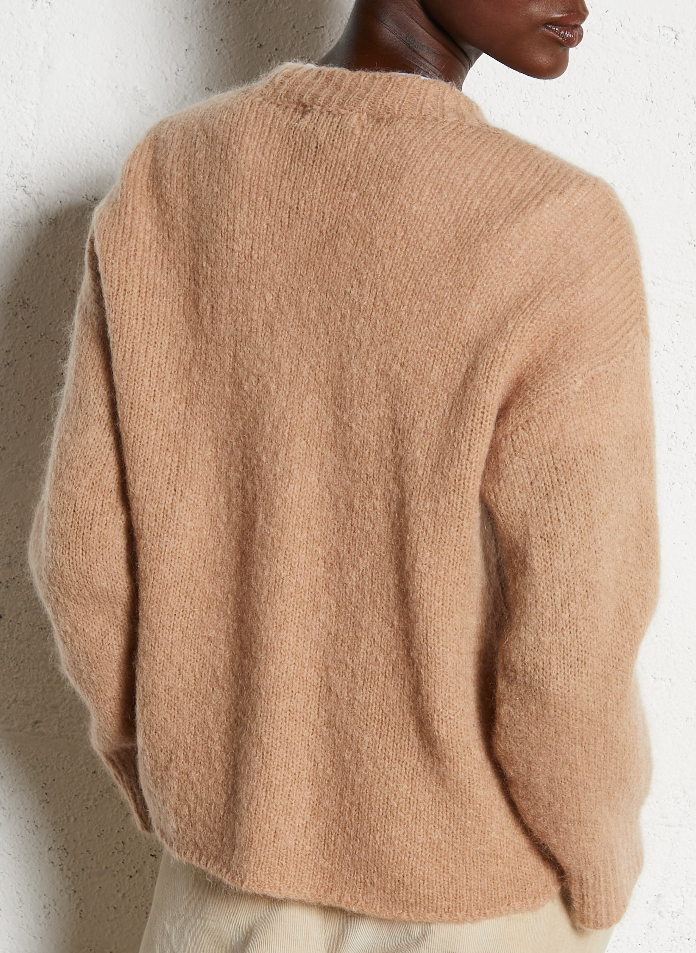 Alpaca wool sweater MAISON ANJE Brown