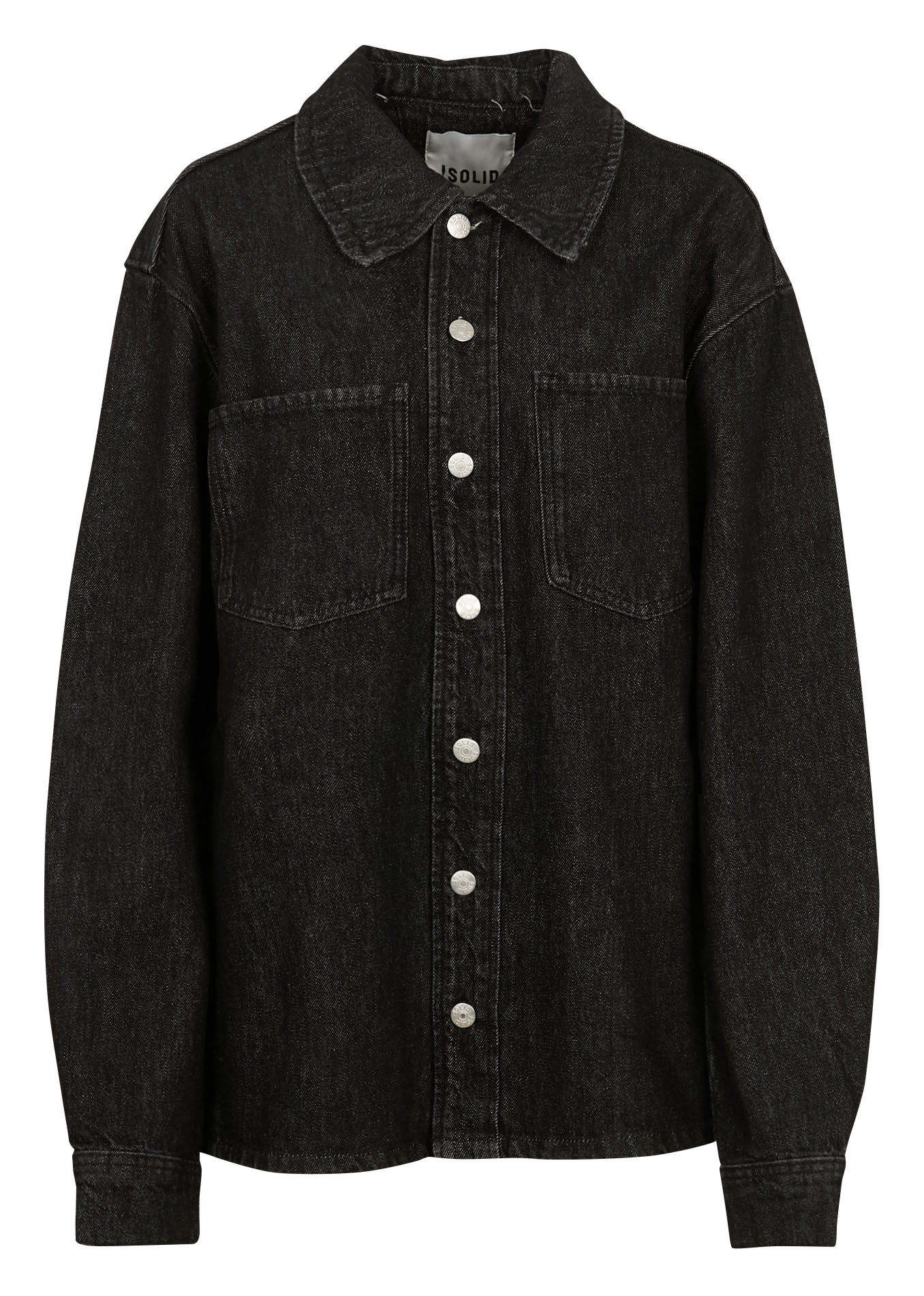 Cotton overshirt with classic collar SOLID Multicolored