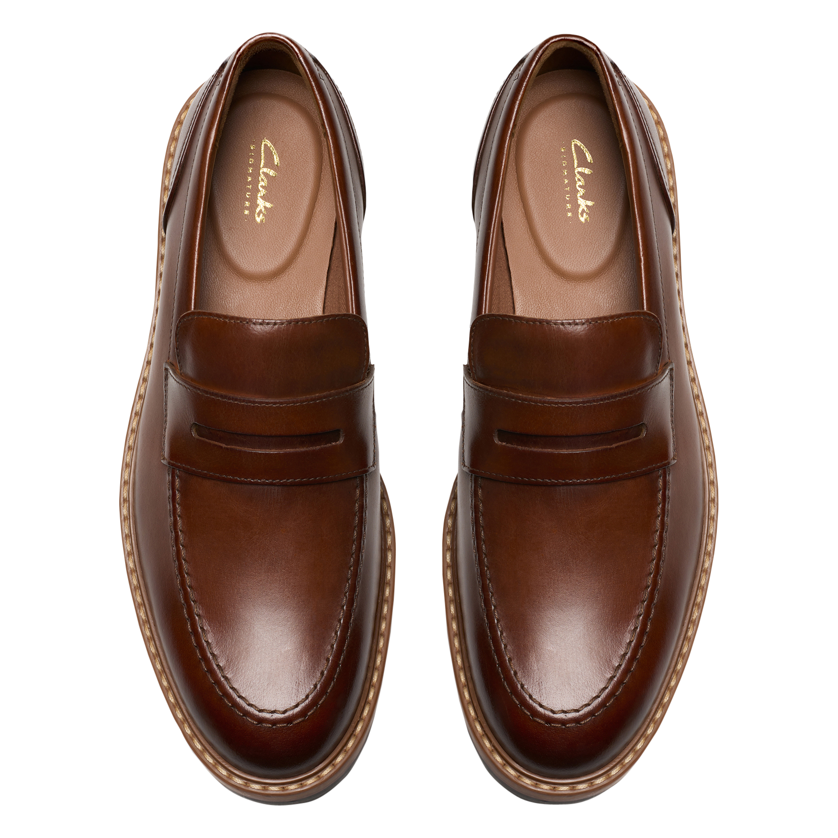 Mocassins en cuir CLARKS Marron