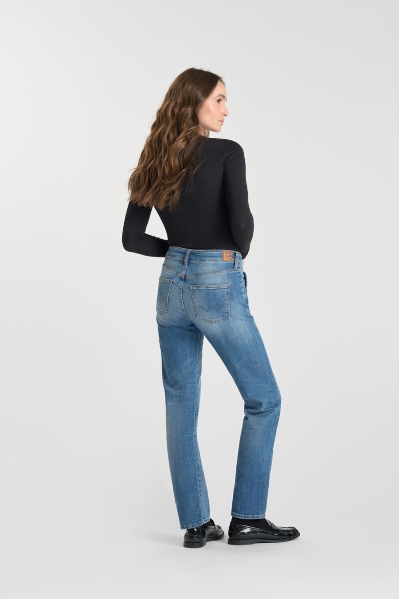 Straight jeans, 7/8 length LE TEMPS DES CERISES Blue
