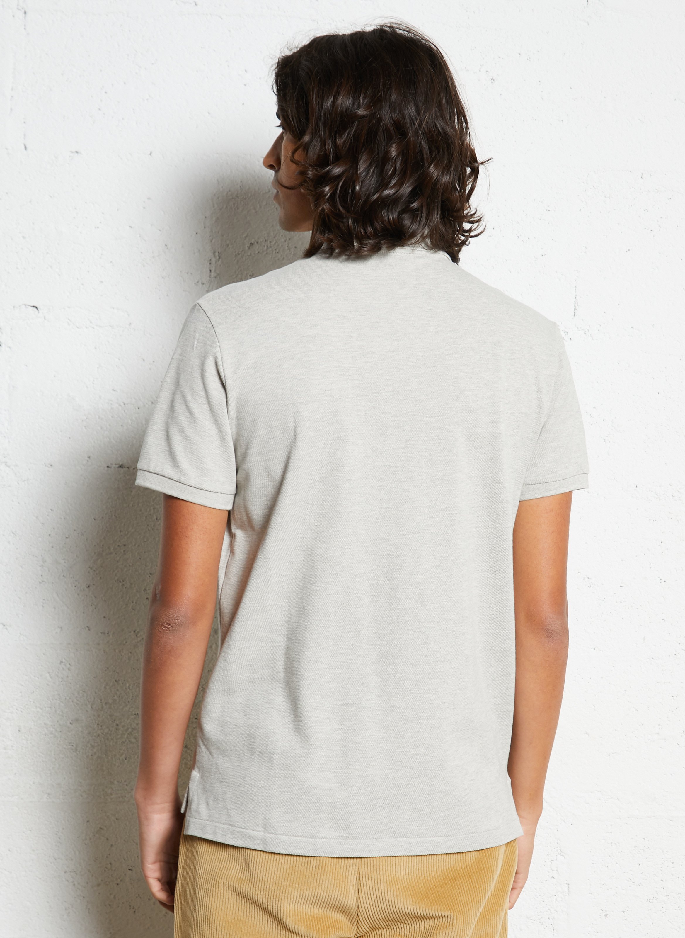 Polo slim-fit en coton POLO RALPH LAUREN Gris