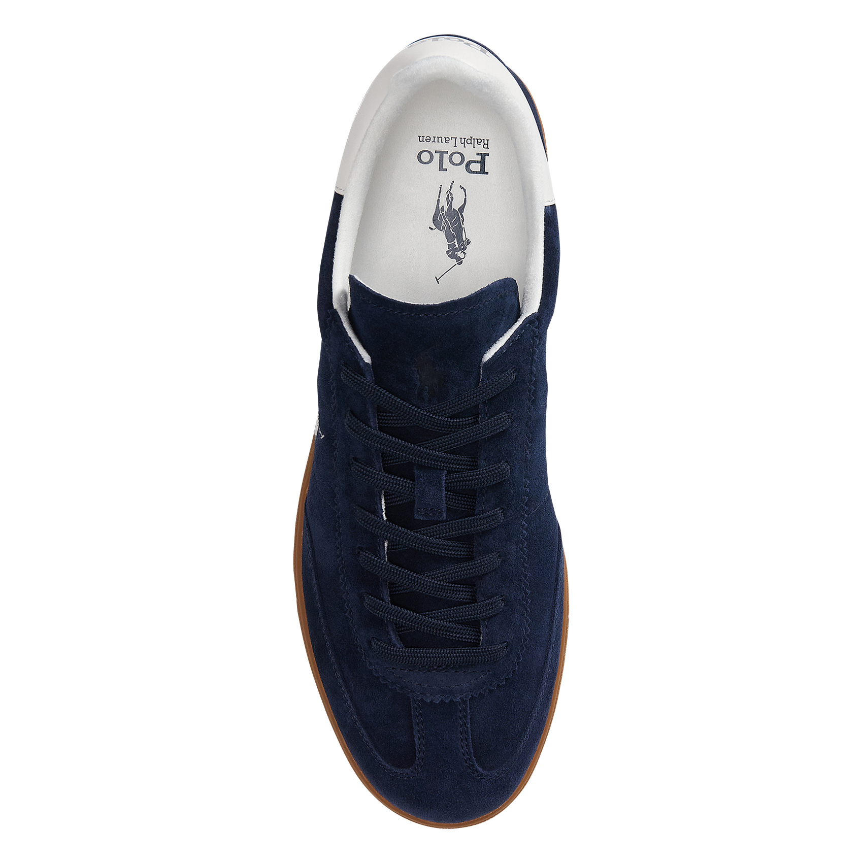 Niedrige Sneaker aus Veloursleder POLO RALPH LAUREN Blau