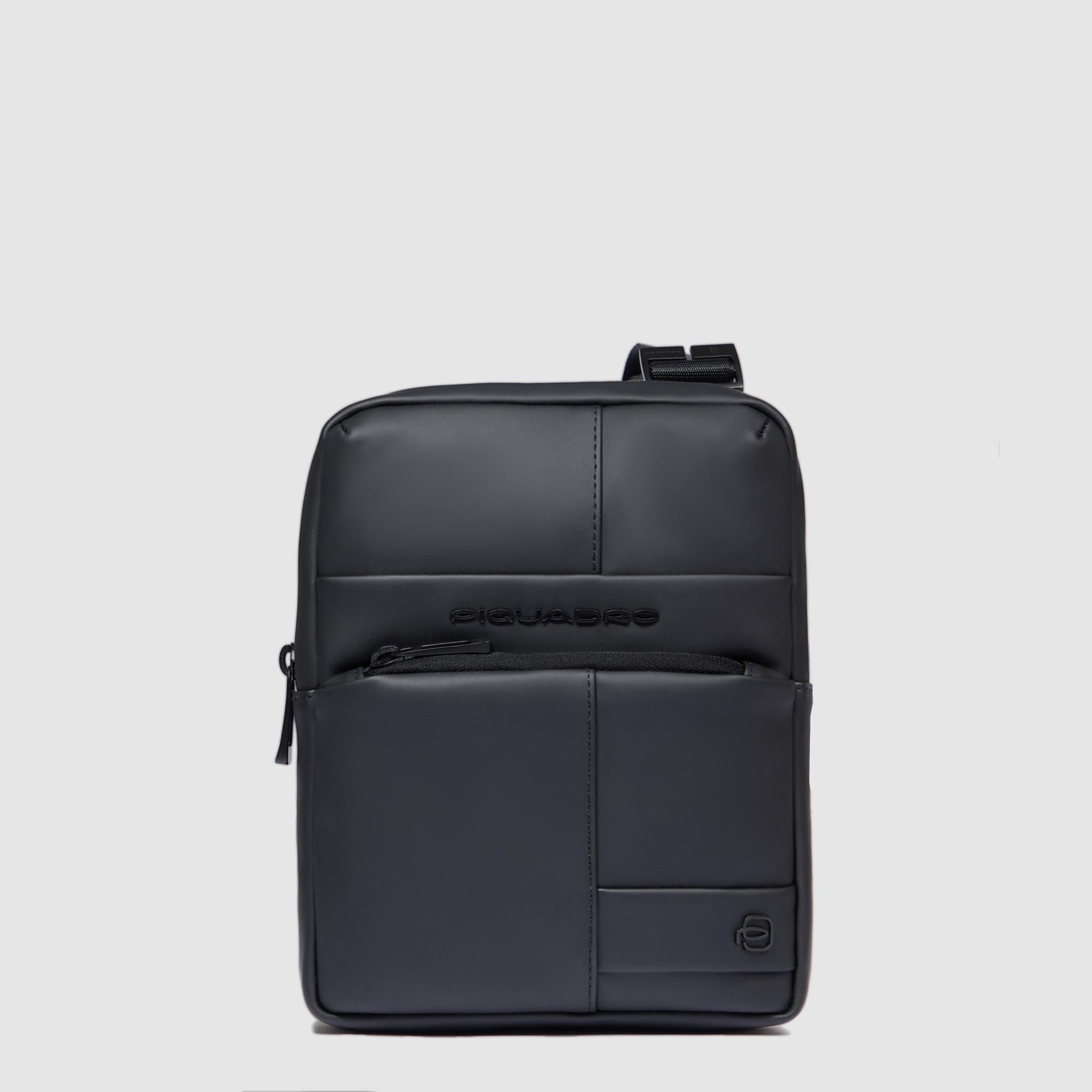 Water-repellent men's messenger bag PIQUADRO Black