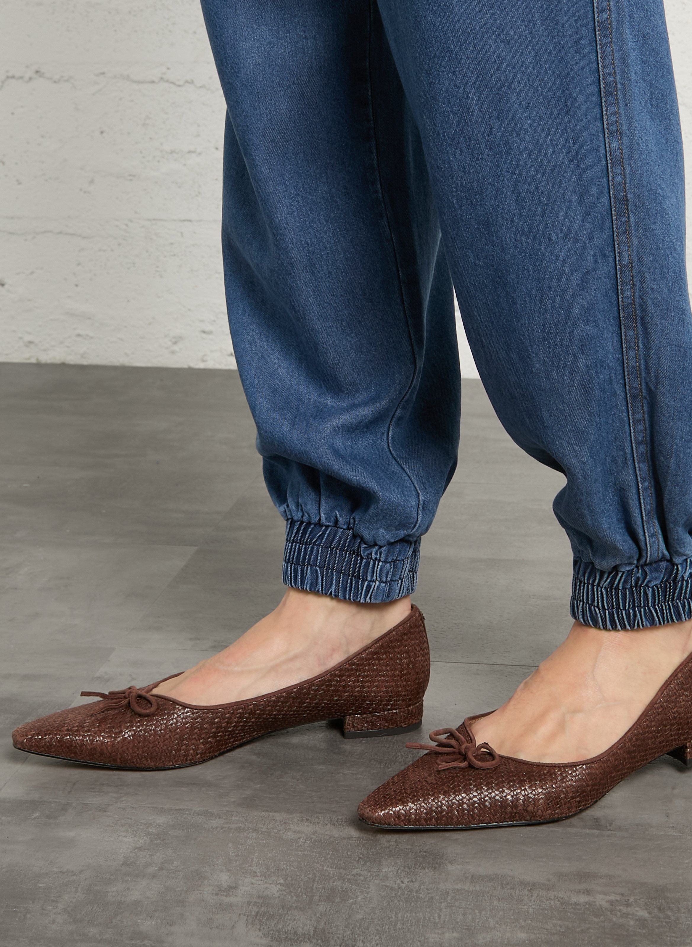 Raffiaballerinas SAM EDELMAN Braun