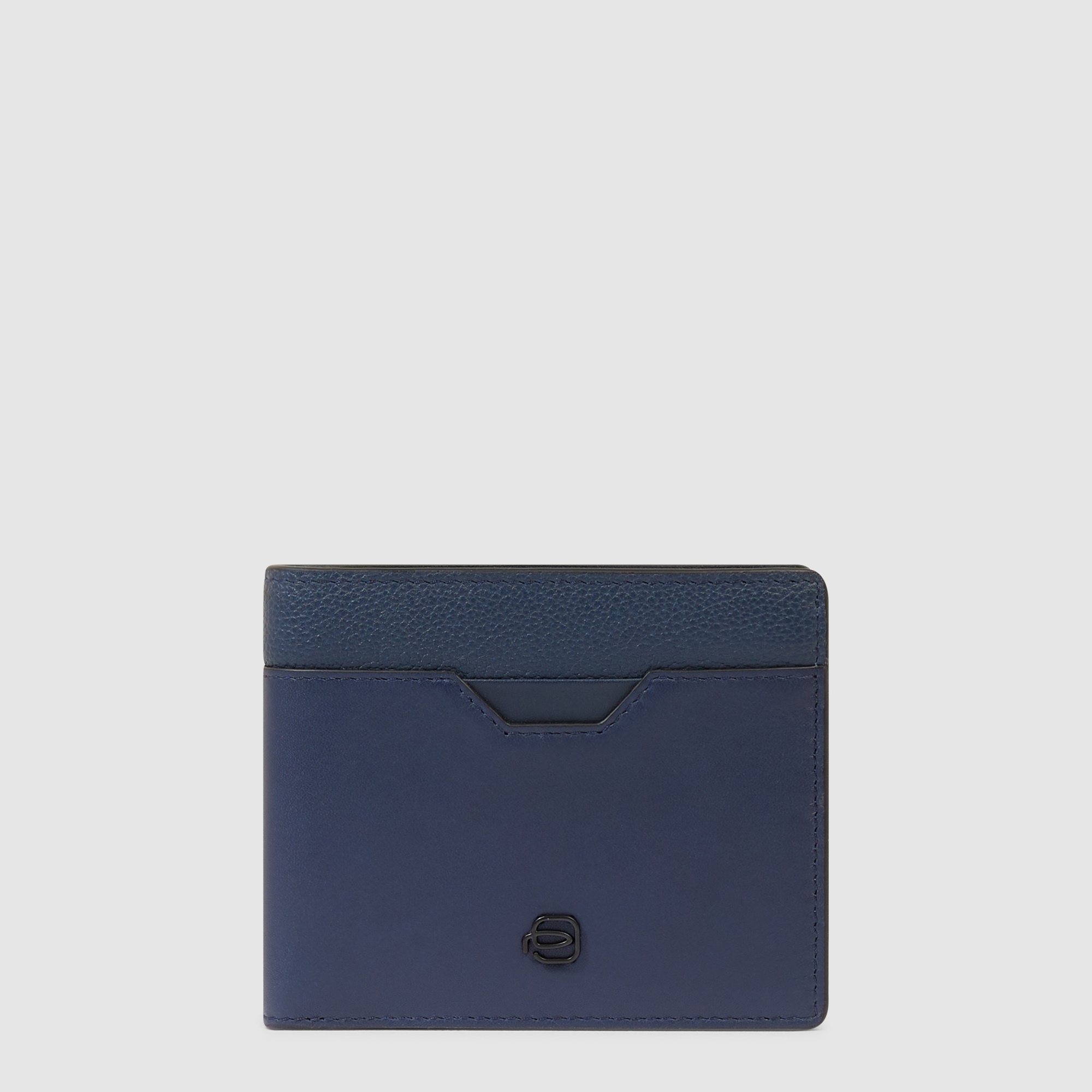 Babylon leather wallet PIQUADRO Blue