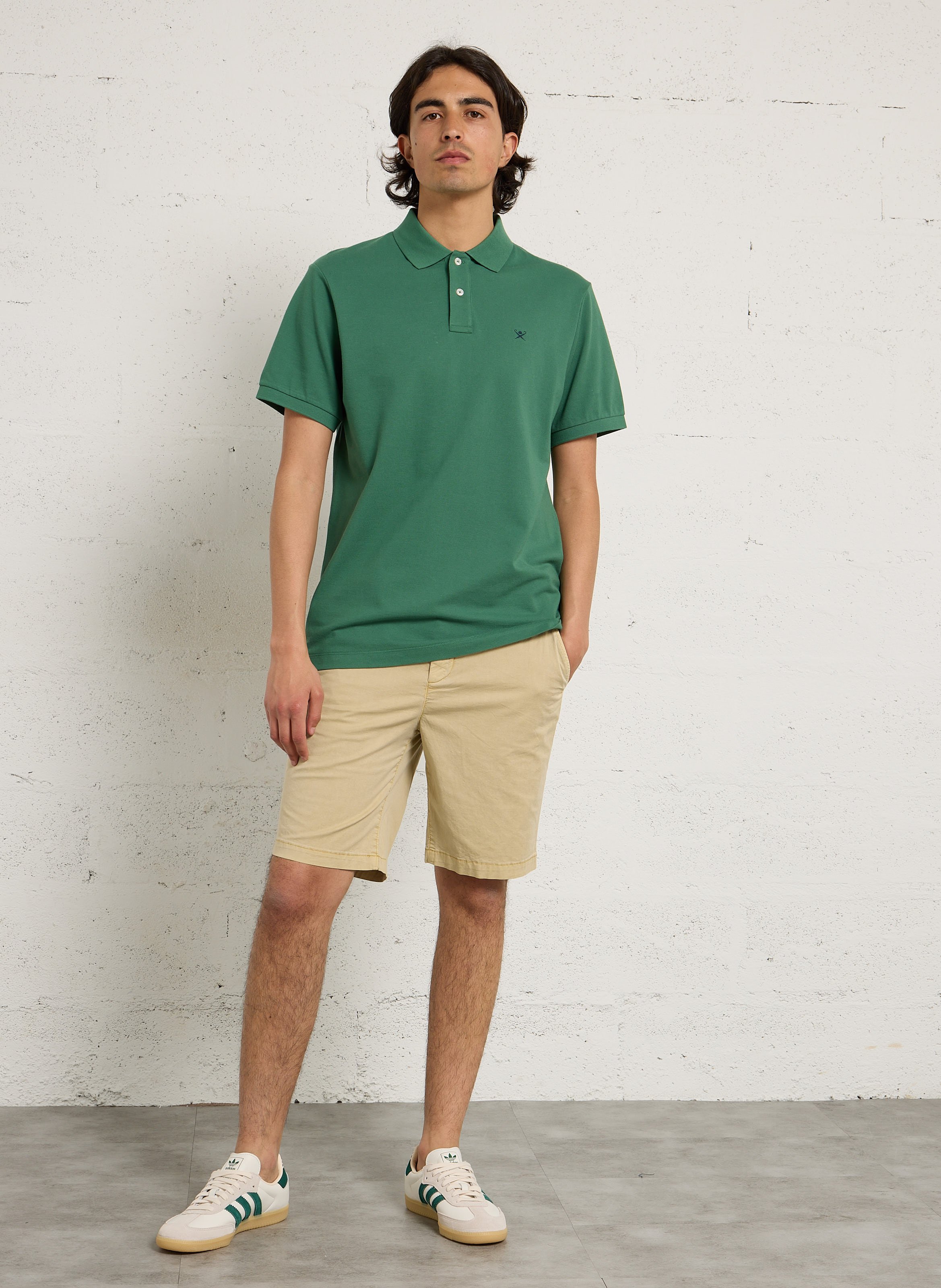 Baskets basses en cuir ADIDAS Blanc