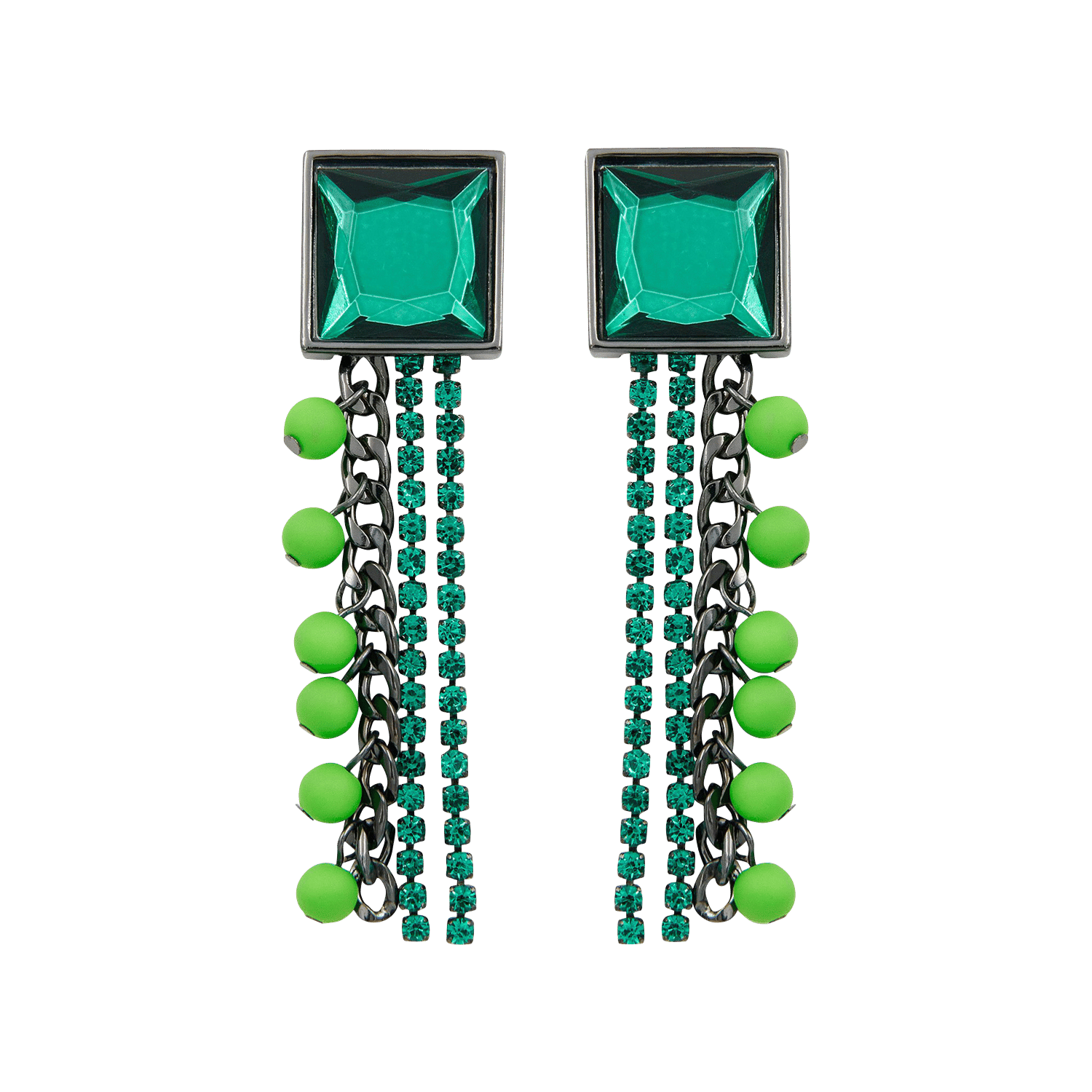 Boucles d'oreilles pendantes à strass ESSENTIEL ANTWERP