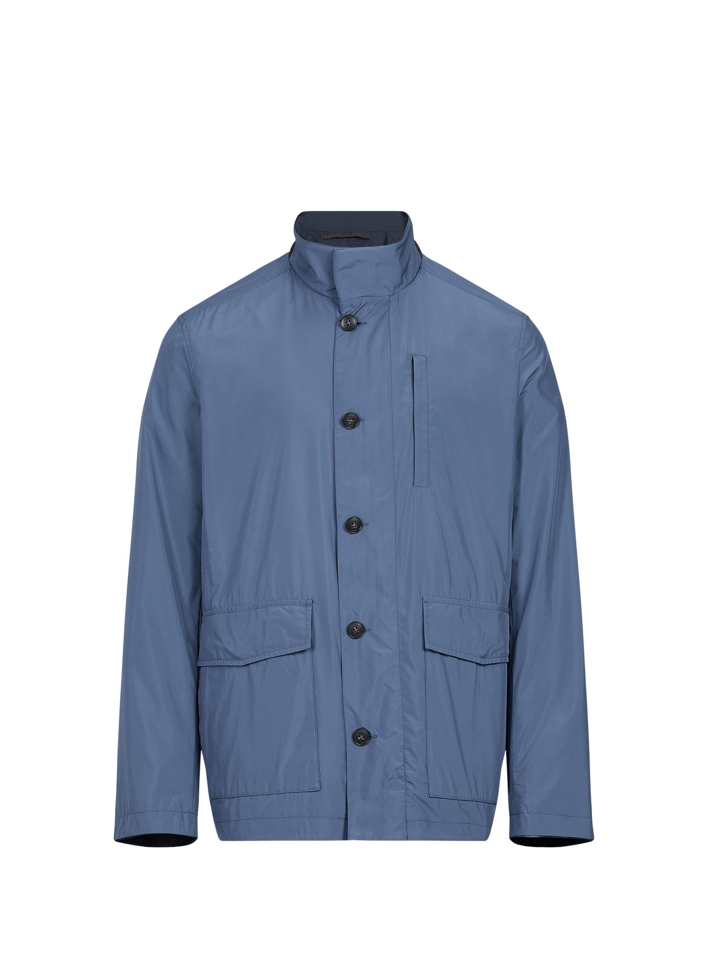High-neck waterproof jacket HACKETT Blue