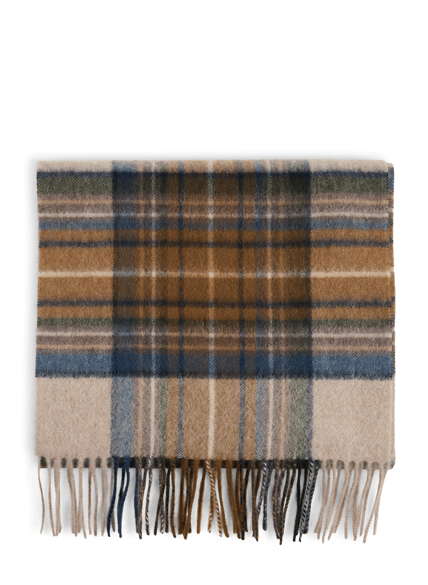 Printed cashmere scarf with fringe detail SAISON 1865 Multicolored