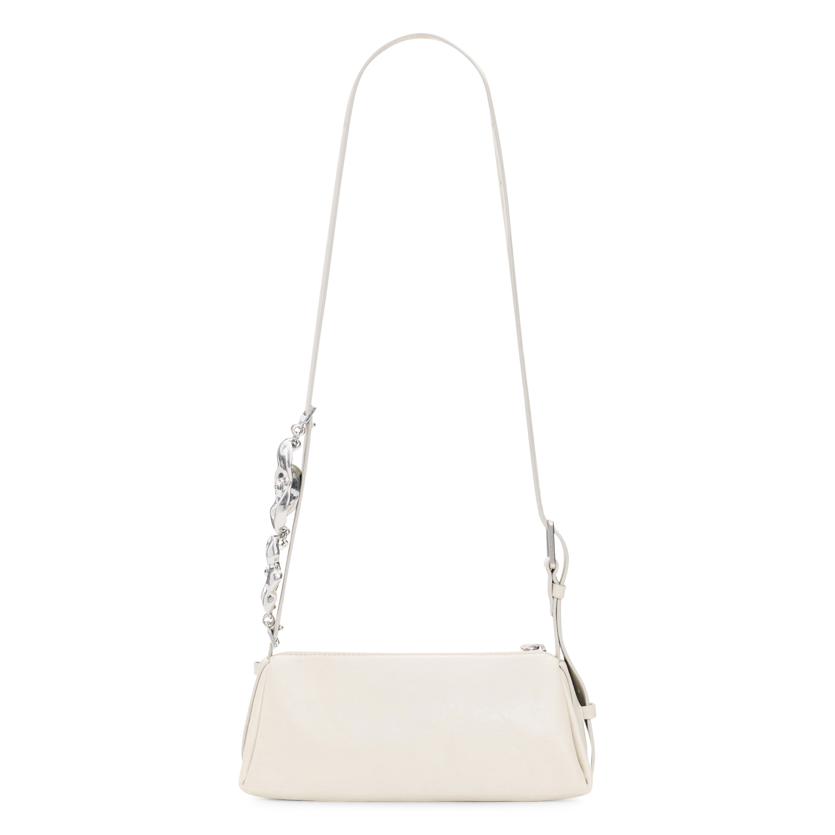 Leather-look shoulder bag DESIGUAL White