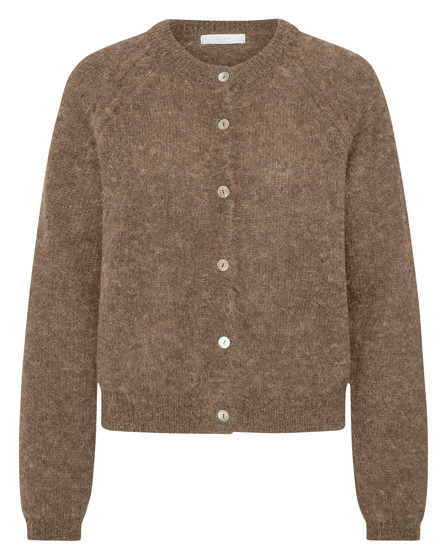 Gilet oversize en laine mélangée BY BAR Marron