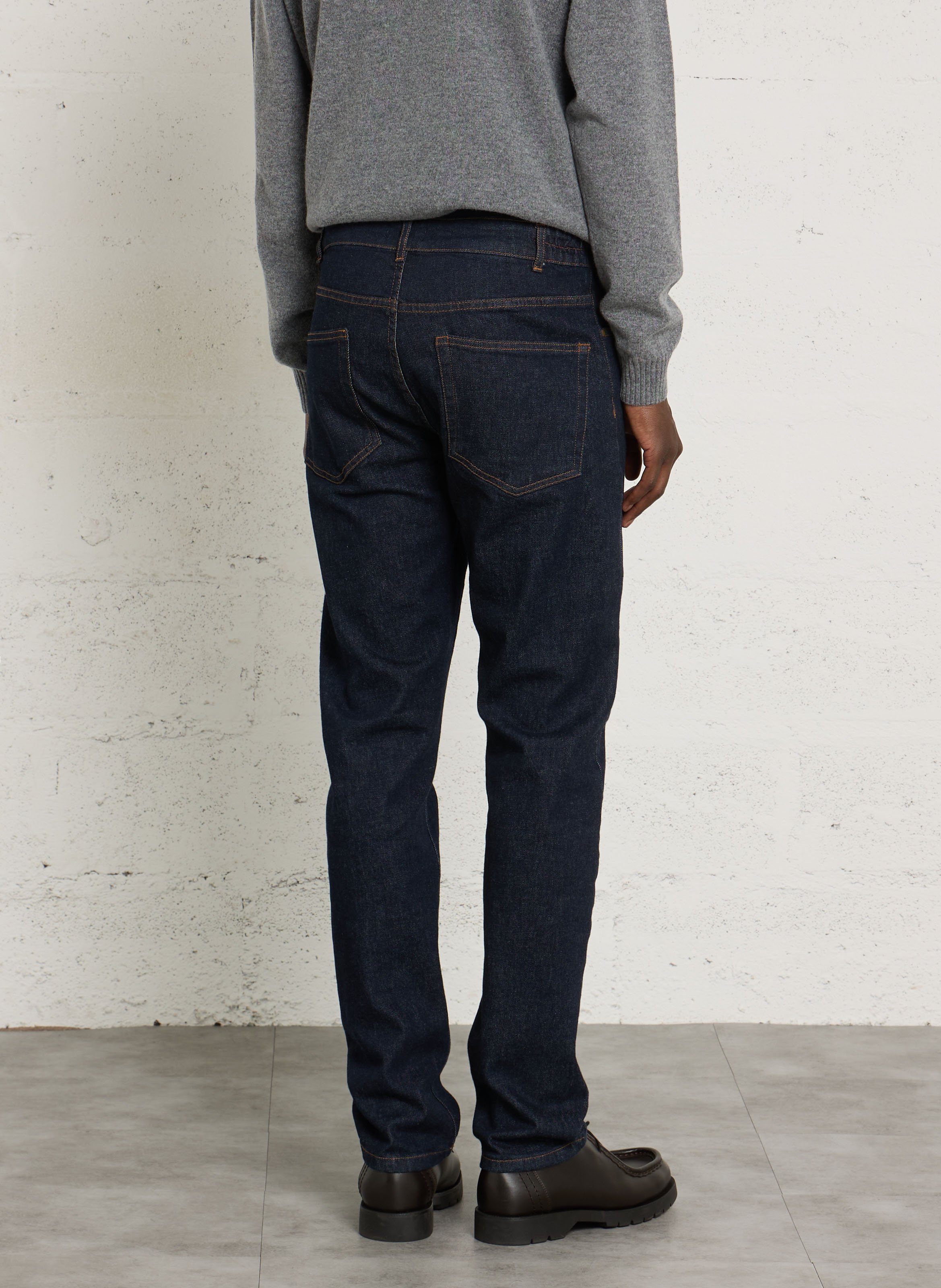Jean droit ajustée en coton mélangé ARMOR LUX Bleu