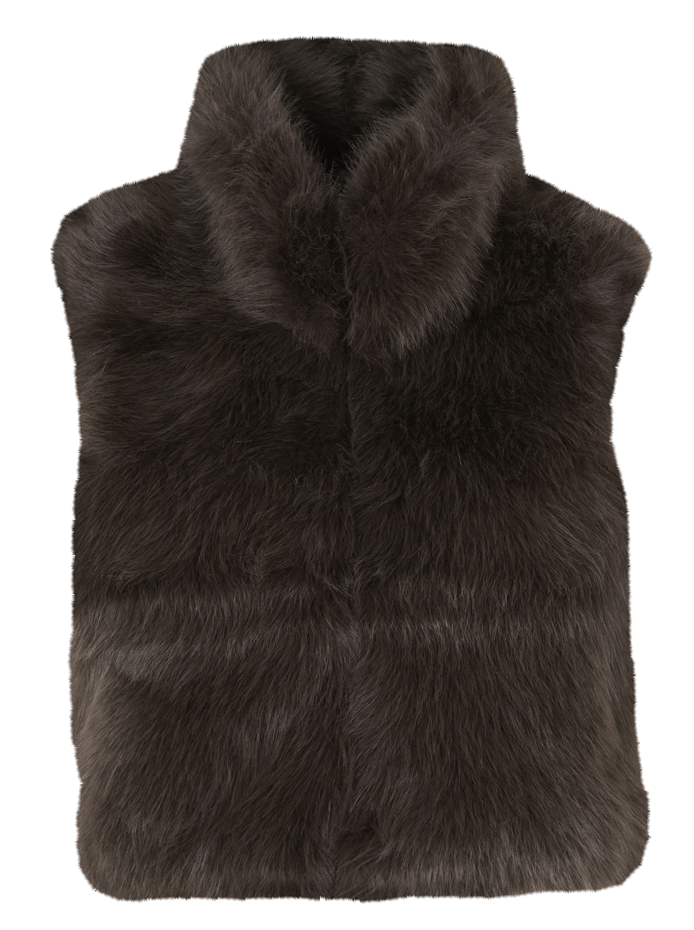 Veste droite en fausse fourrure  PETITE MENDIGOTE Marron