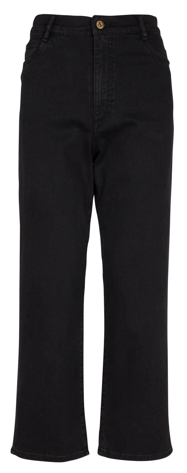 High-rise straight-leg jeans SESSUN Black
