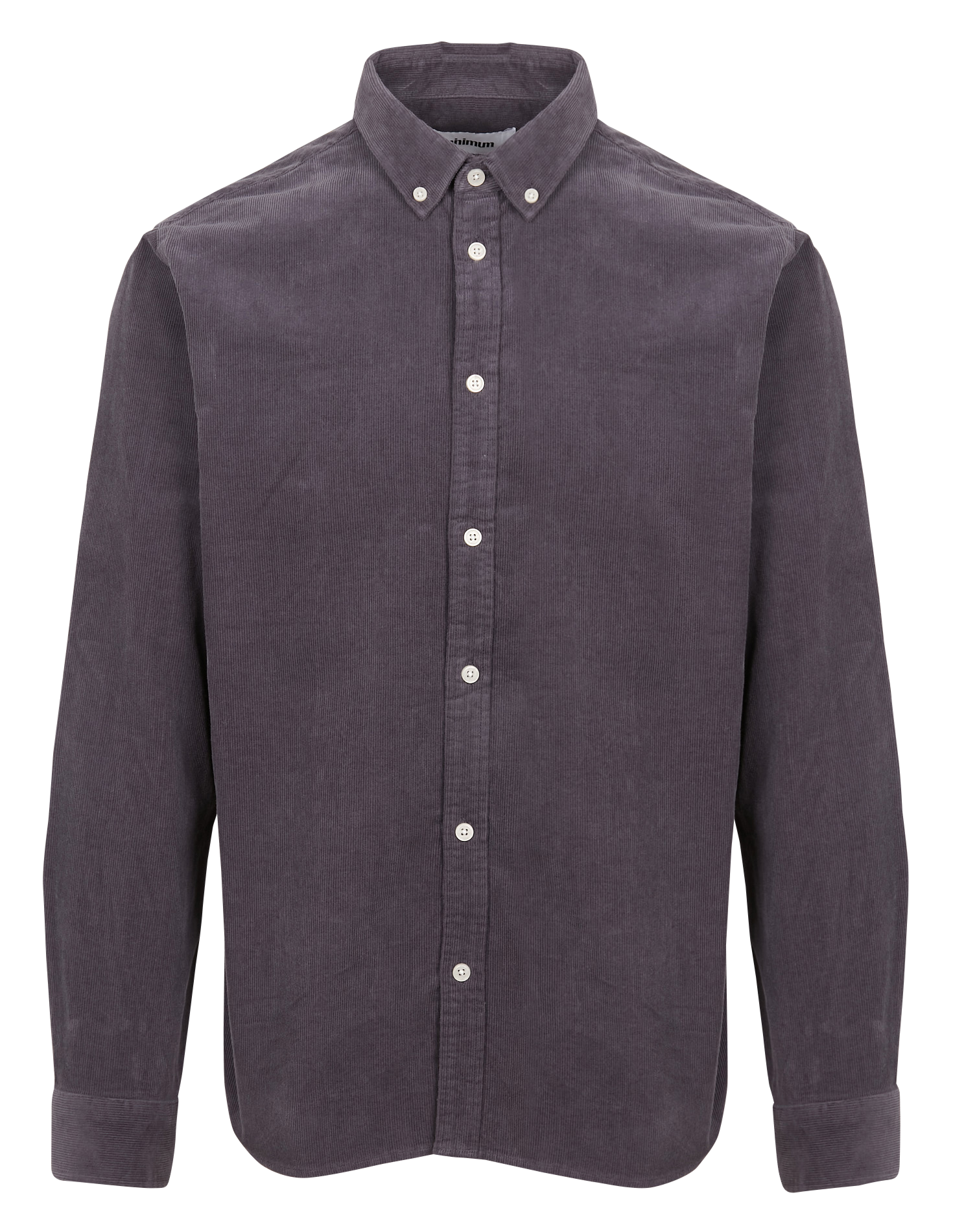 Regular-fit cotton corduroy shirt with button-down collar MINIMUM Multicolored