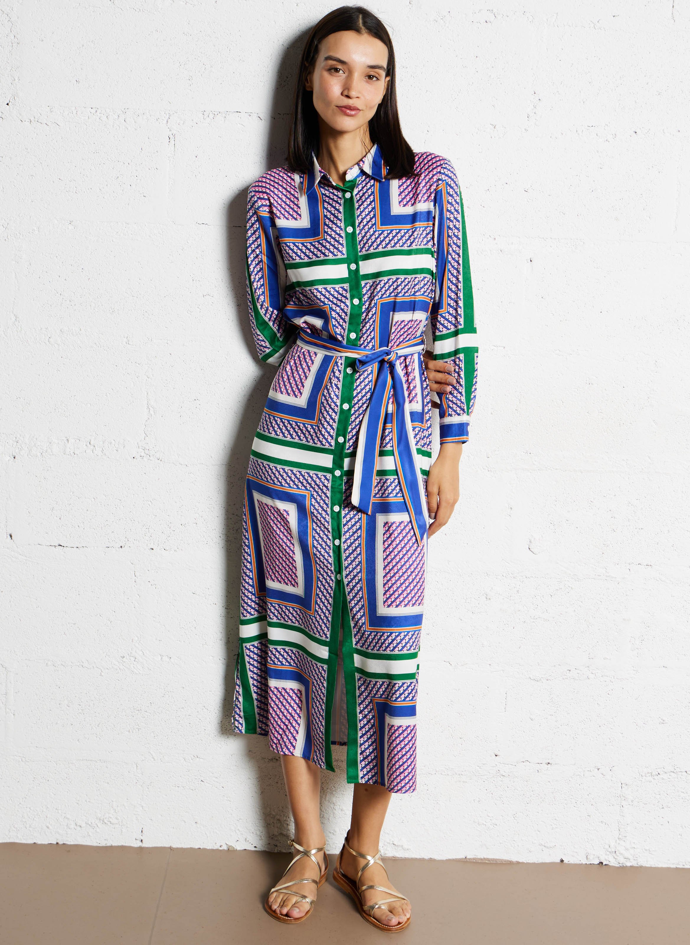 Overhemdjurk met print LA PETITE ETOILE Veelkleurig