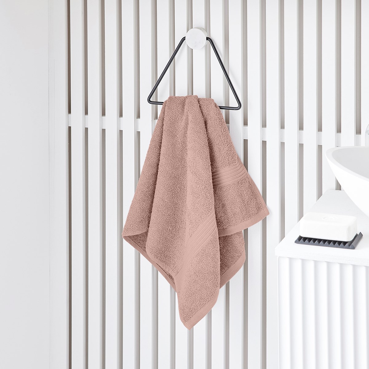Plain cotton bath towel TODAY LINGE DE MAISON Pink