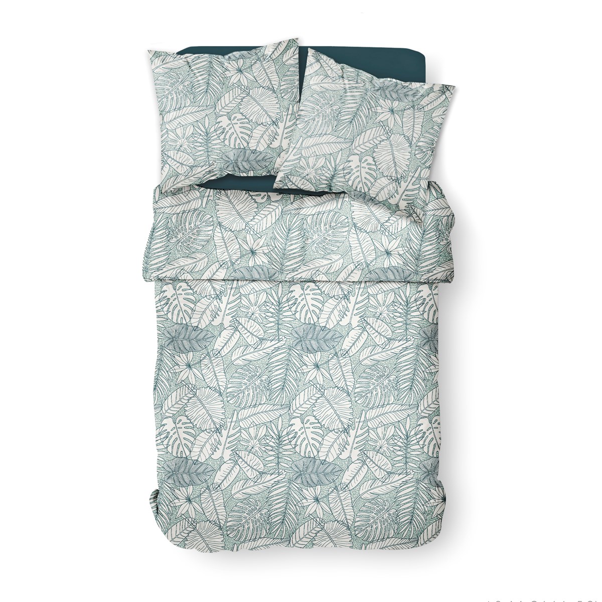 Printed cotton bedding set TODAY LINGE DE MAISON White