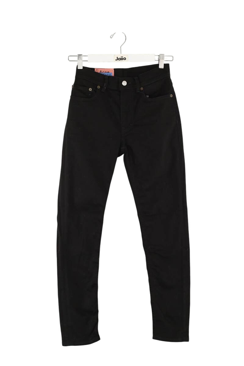 Cotton skinny jeans ACNE STUDIOS - Seconde Main Black