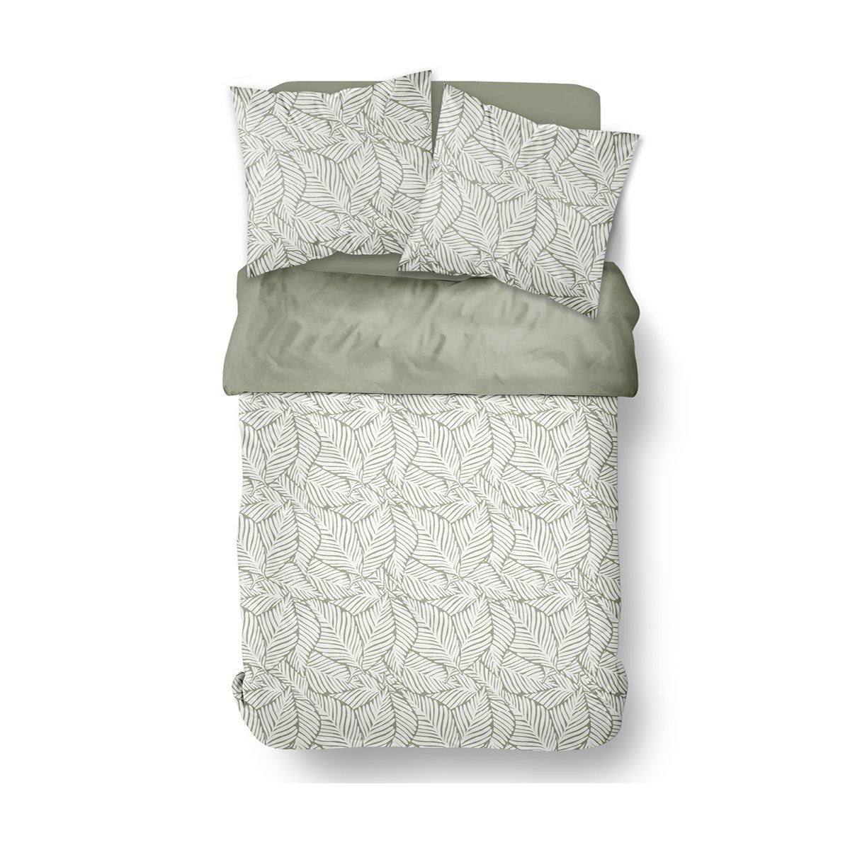 Printed cotton bed set TODAY LINGE DE MAISON Green
